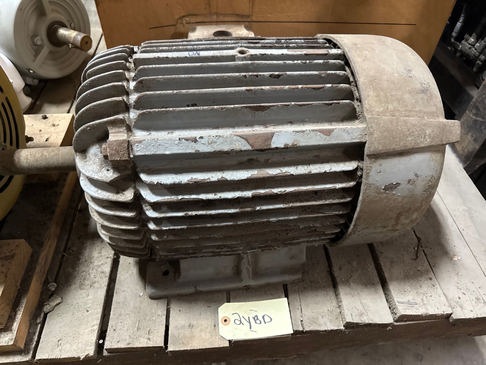 Used WESTINGHOUSE LITE-LINE MOTOR 20 HP 2YBD 1755 RPM 220/460 V 3 PH 50/26  AMP FR 28