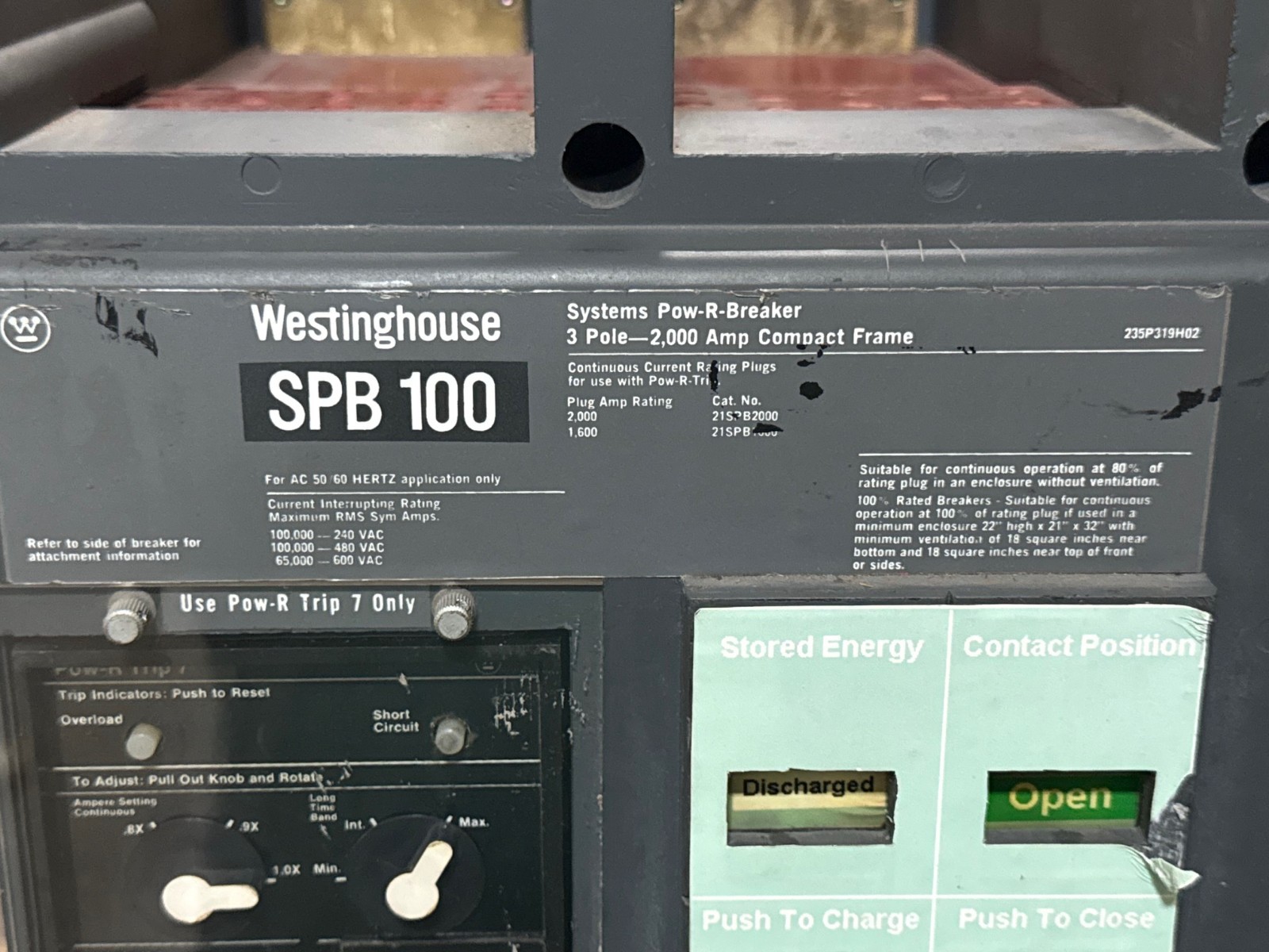Refurbished BREAKER CUTLER-HAMMER MODEL MAGNUM DS MDS616 1600 AMP