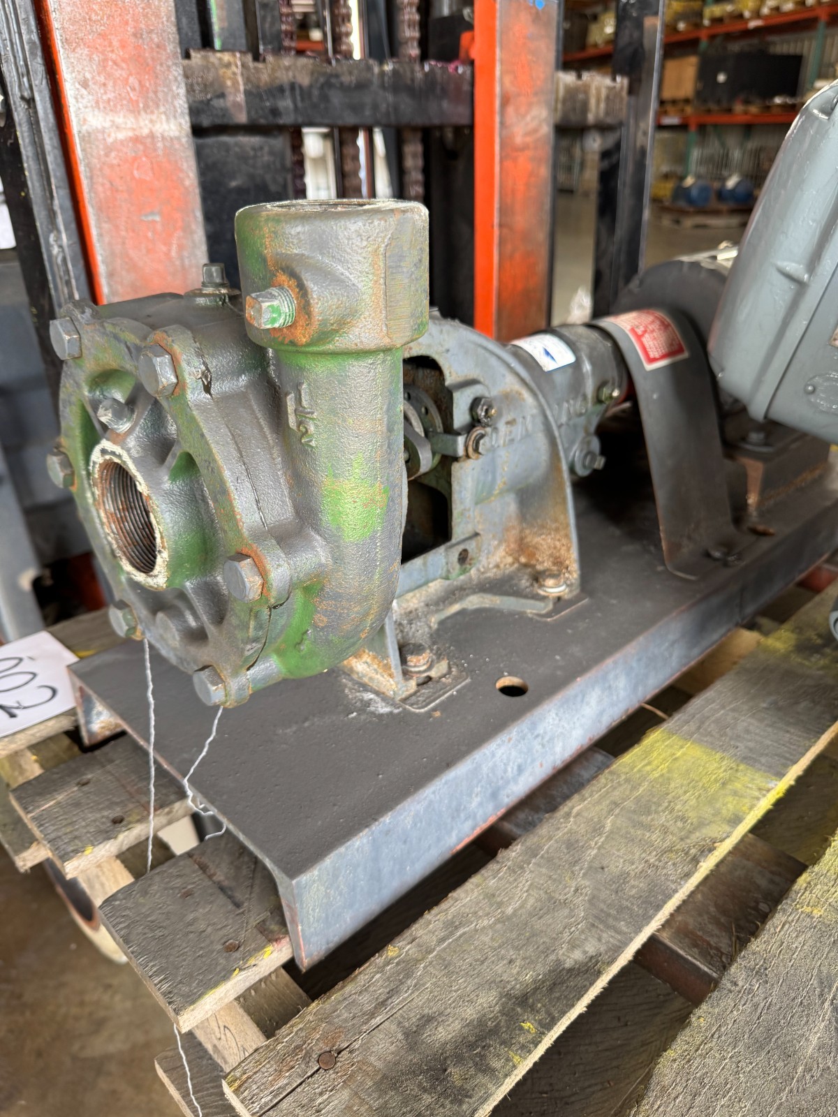DEMING PUMP OO2 MODEL 4001 00010400 2" X 2" IMPELLAR 5 7/8"  BALDOR MODEL M3542