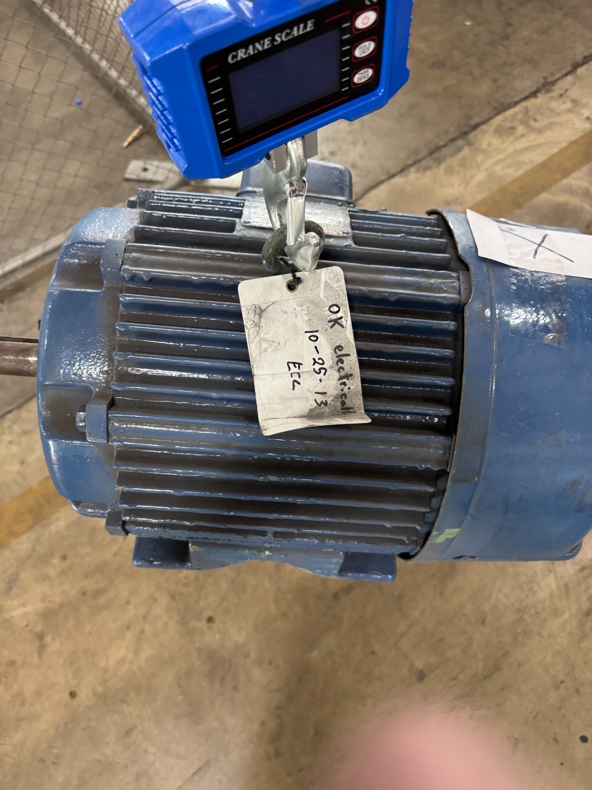 LOUIS ALLIS MOTOR X 15 HP MODEL CJXC 1770 RPM 208-220/440 V 3 PH 42/20AMP F 284U