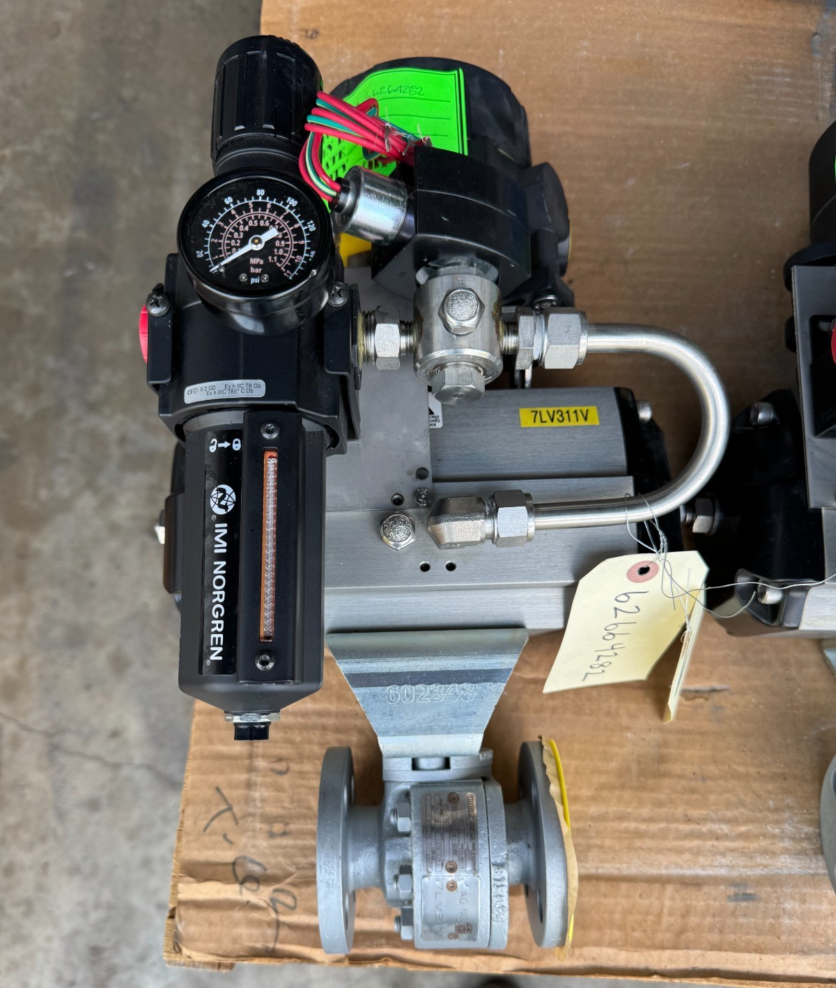 ARGUS 3/4" 150 RF FP BALL VALVE V20 MODEL FK79 CS BODY SS TRIM W ACTUATOR