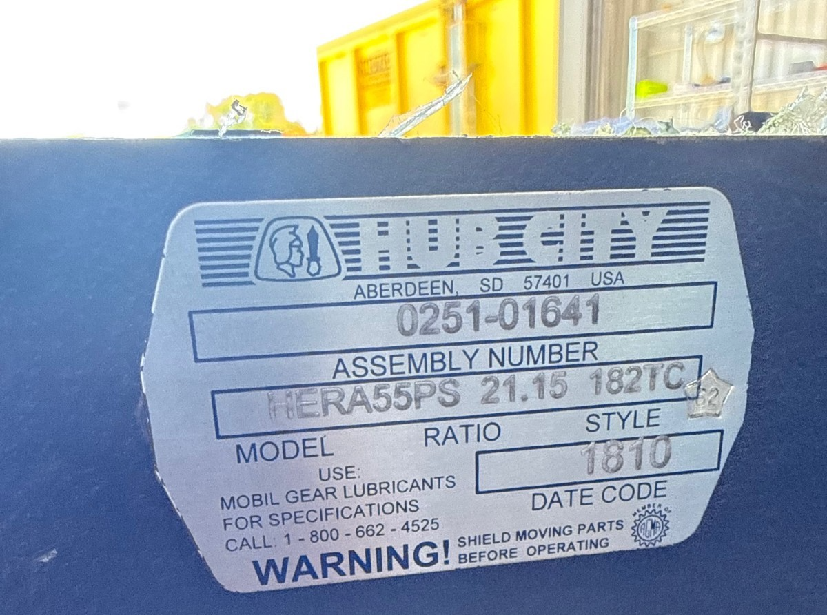 HUB CITY GEAR REDUCER 1XWG MOD HERA55PS 21-15 RATIO STYLE 1810