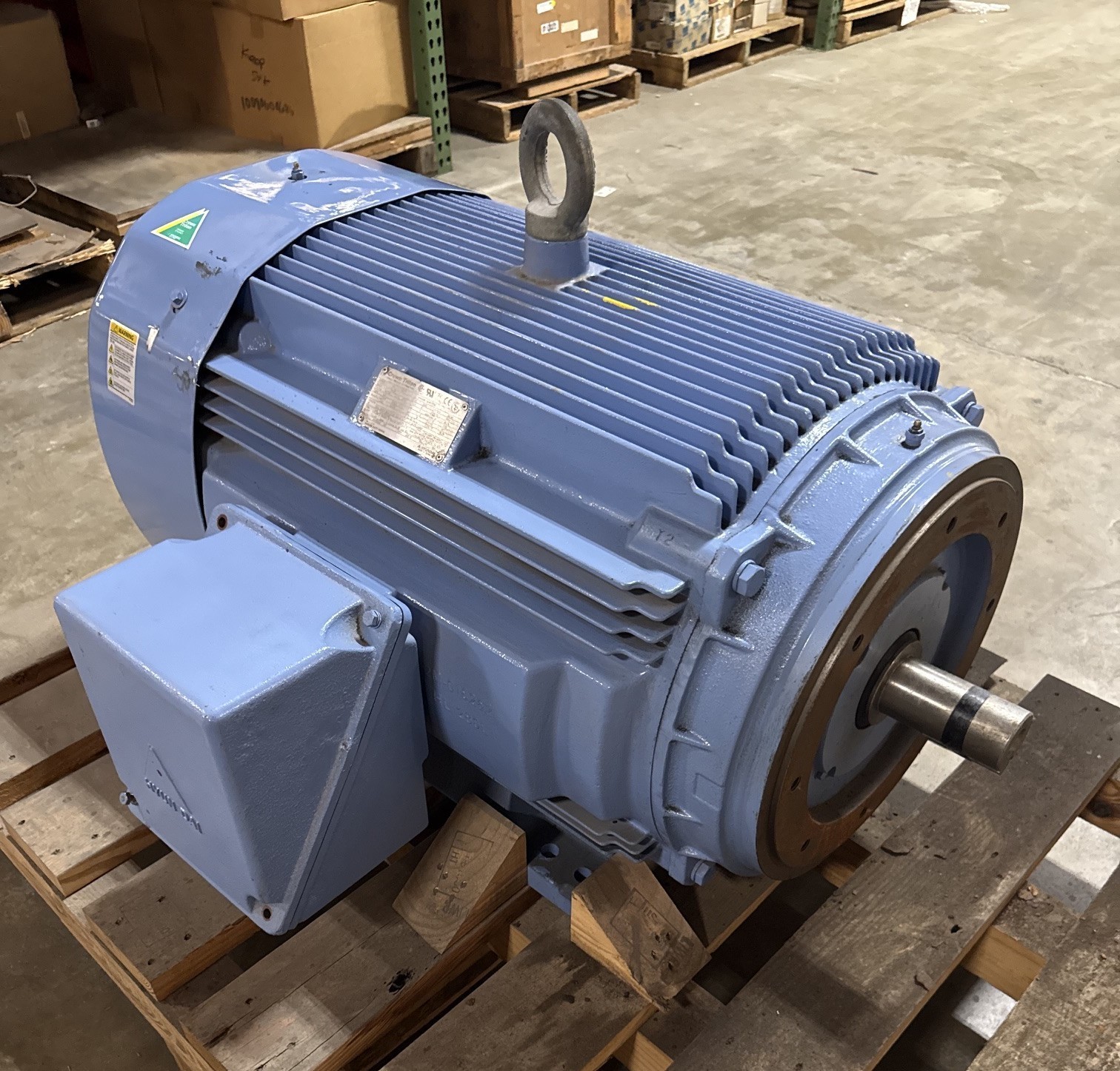 Used Hyundai Crown-Triton 200 HP Motor Model HLS447PR0408 440 V  1785 RPM 222 Amp