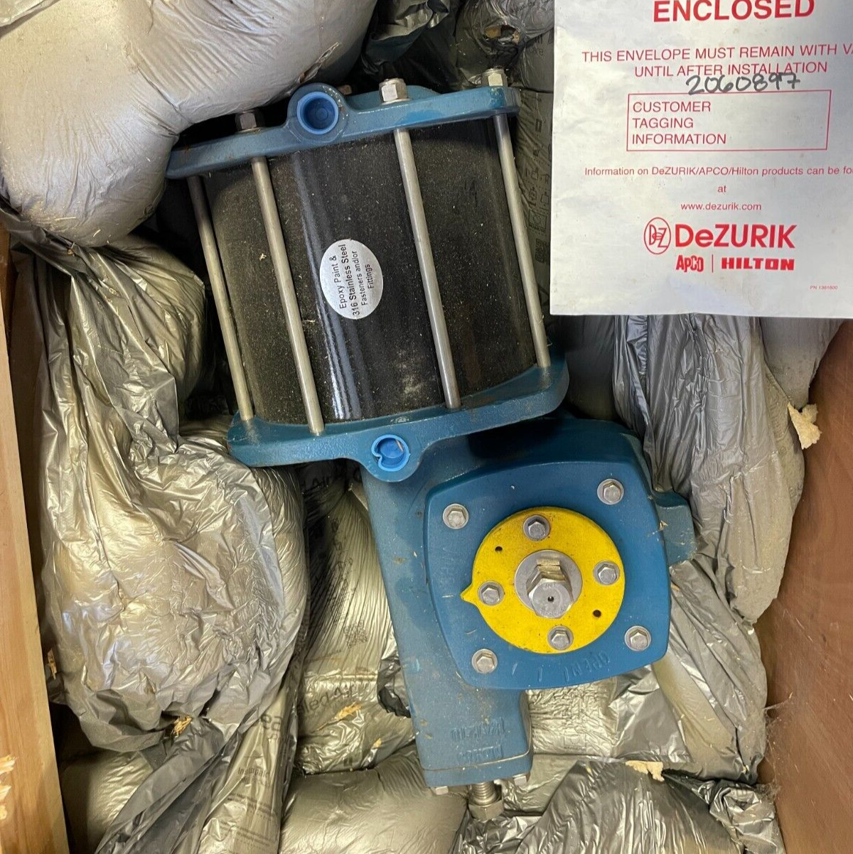 Dezurik Pneumatic Actuator Double Acting 2060897R003 SIZE 20