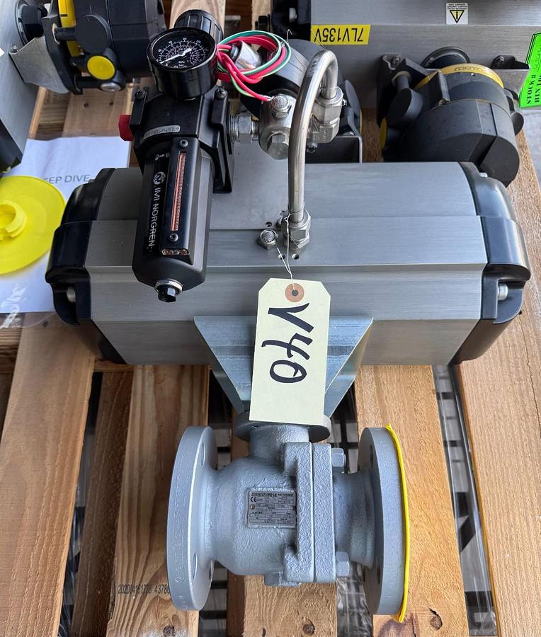 ARGUS 2" 150 RF FP BALL VALVE FK79 V40 41 CS BODY WITH AUTOMAX ACTUATOR S150S05