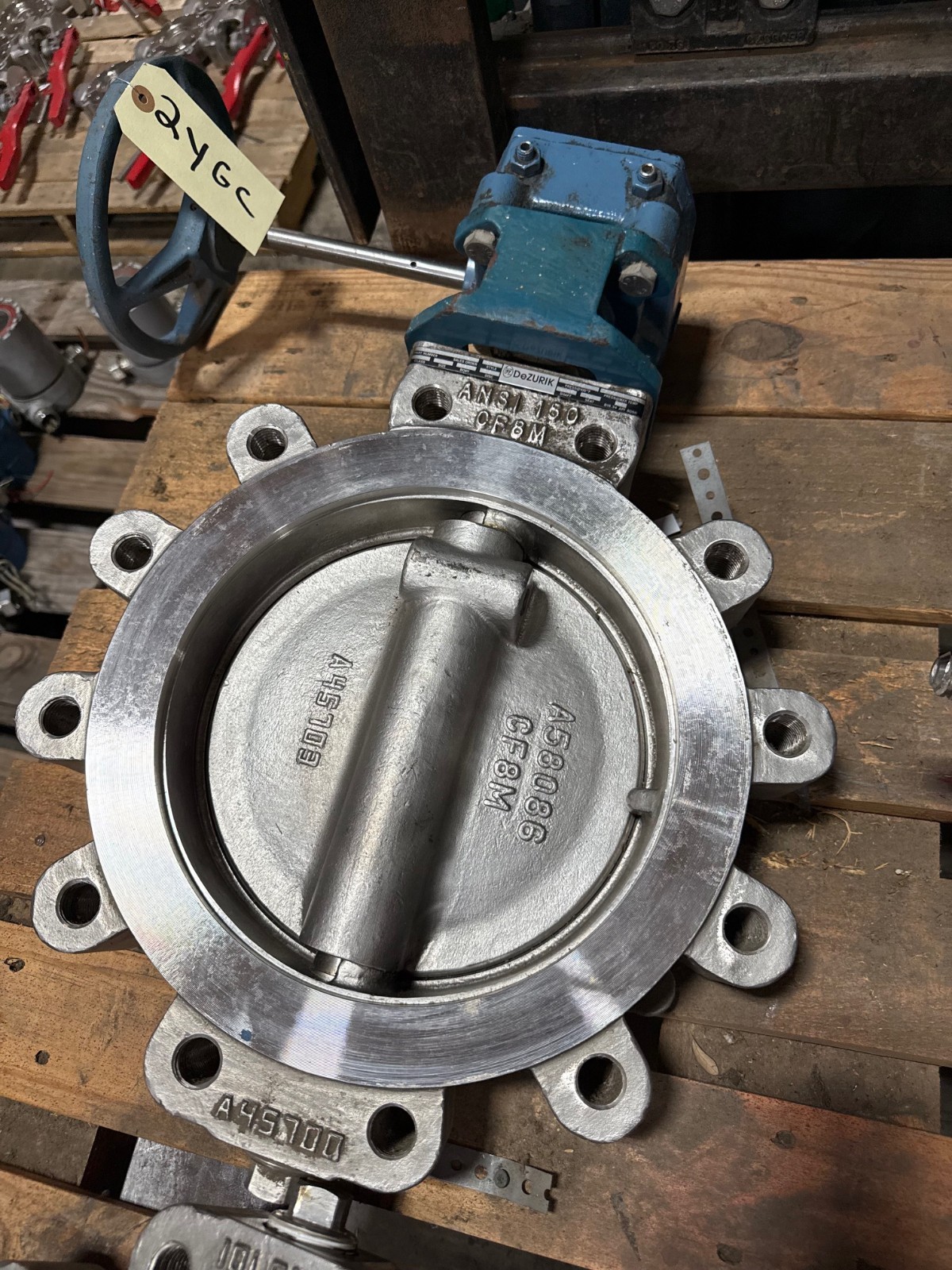 Used DEZURICK 10" 150 LB LUG HI PERF BUTTERFLY VALVE BHP 9610662R001 2YGA 2YGB 2YGC