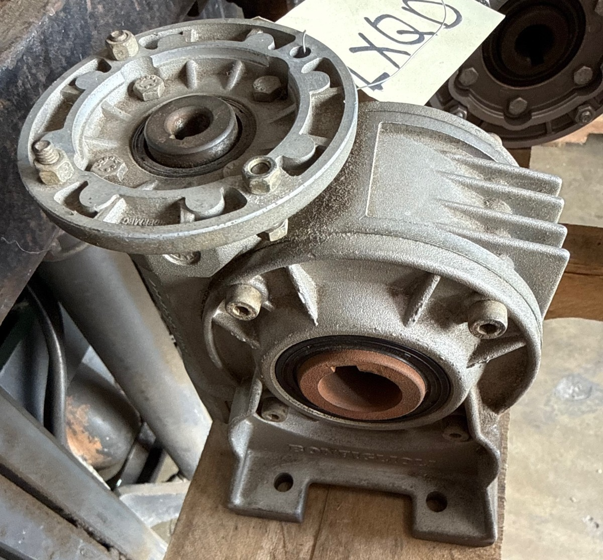 ELSTO TRANSMISSION GEAR REDUCER 1XQD MOD MVF49VP63 80 TO 1 RATIO