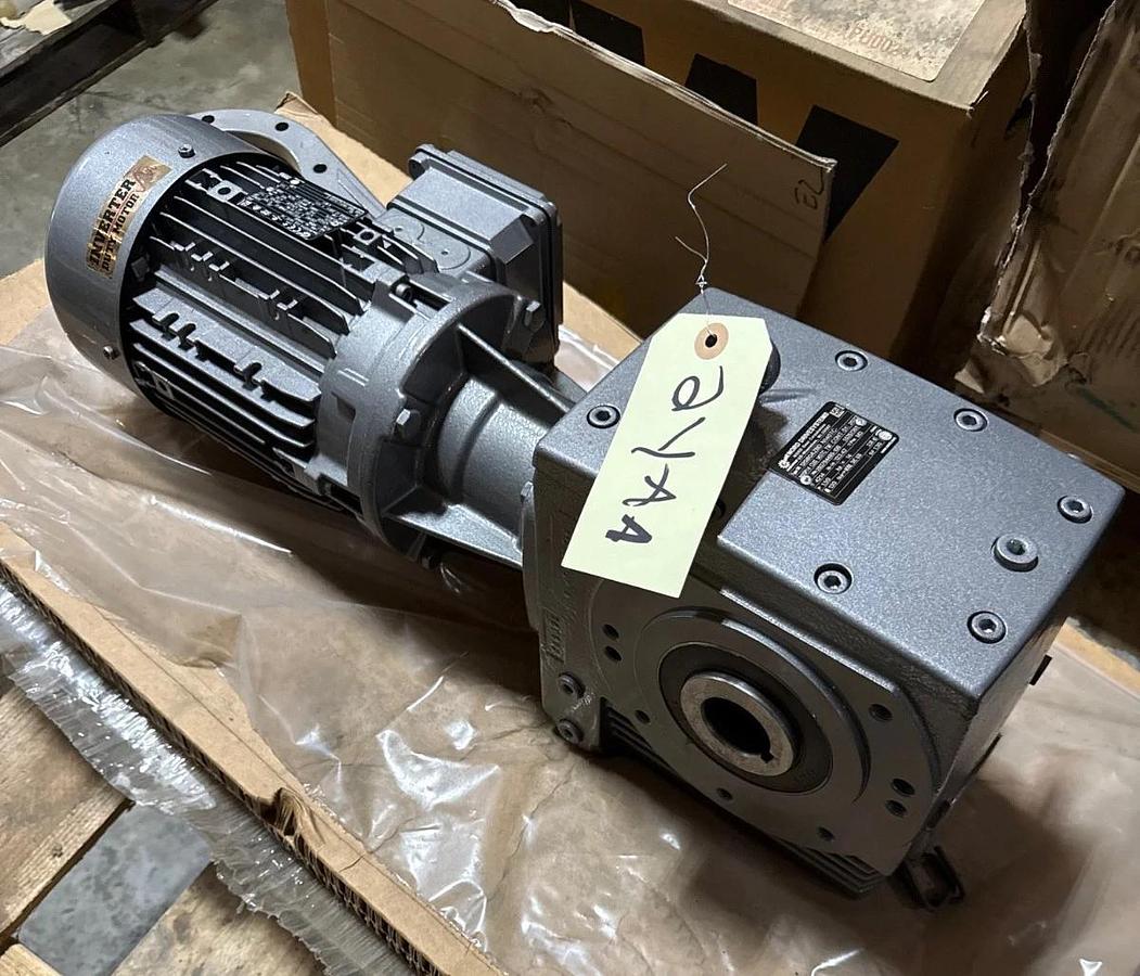 Used NORD GEAR MOTOR 2YAA MOD SK90SP/4 CUS 145TC TW 1740 INPUT RPM 123.4 TO 1 RATIO