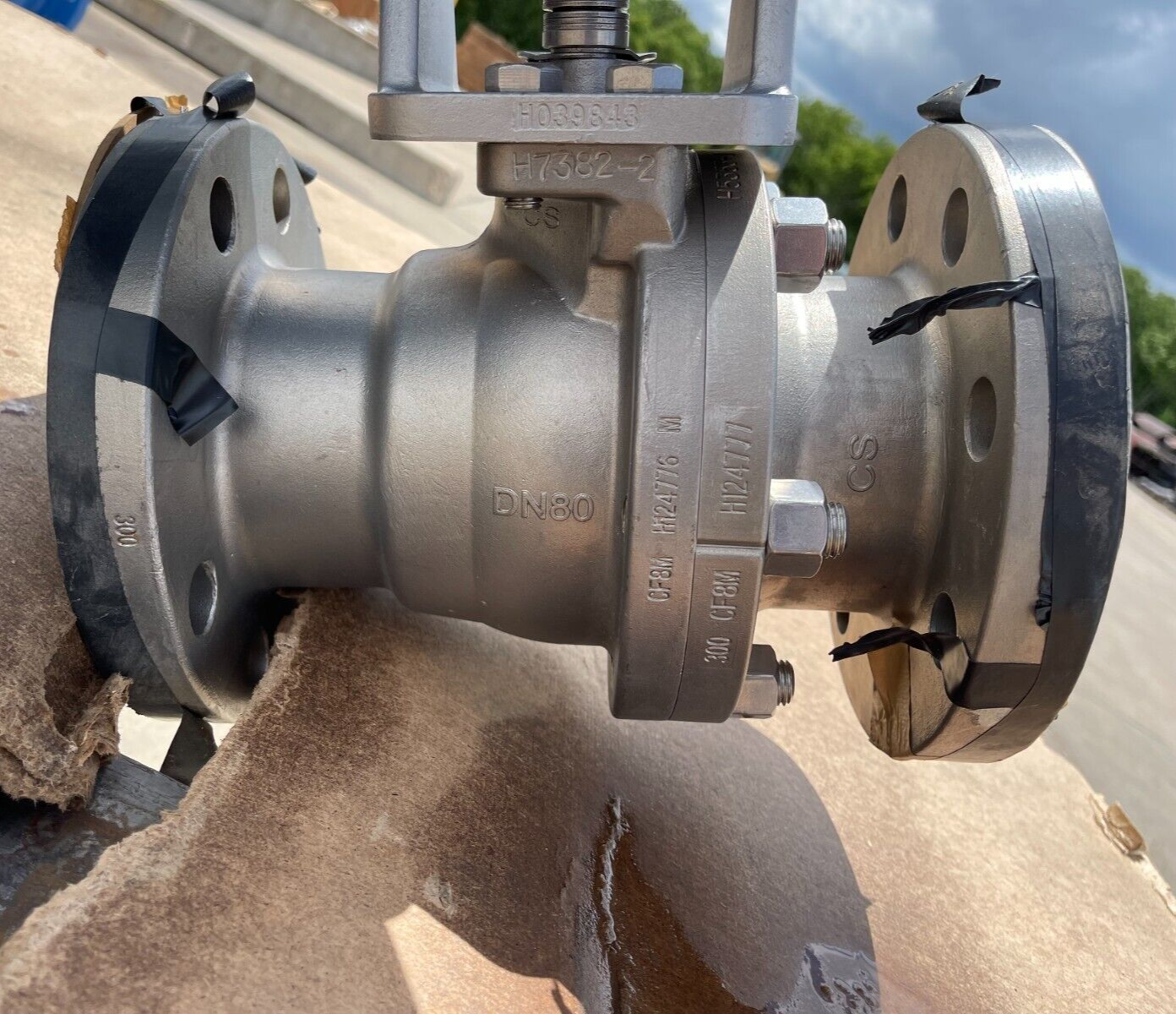 4" 300 RF FP BALL VALVE 316 M2DA03 JAMESBURY W ACTUATOR B1JU12/55L