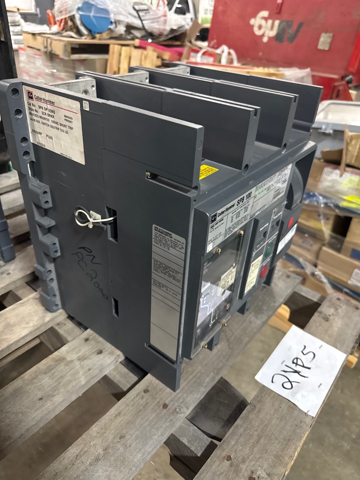 Refurbished BREAKER CUTLER-HAMMER MODEL SPB-100 SPBR321R 2000 AMP 2000 AMP DIGITRIP RMS510 1