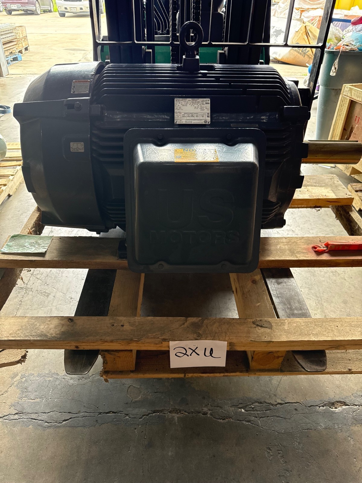 NIDEC INVERTER GRADE MOTOR 100 HP MODEL GJ47 8D100P3C 2XU 1190 RPM 460 V 3 PH 12