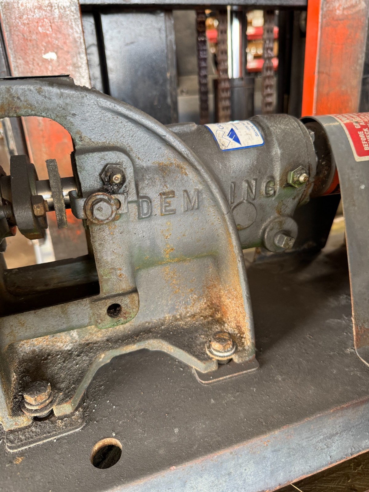 DEMING PUMP OO2 MODEL 4001 00010400 2" X 2" IMPELLAR 5 7/8"  BALDOR MODEL M3542