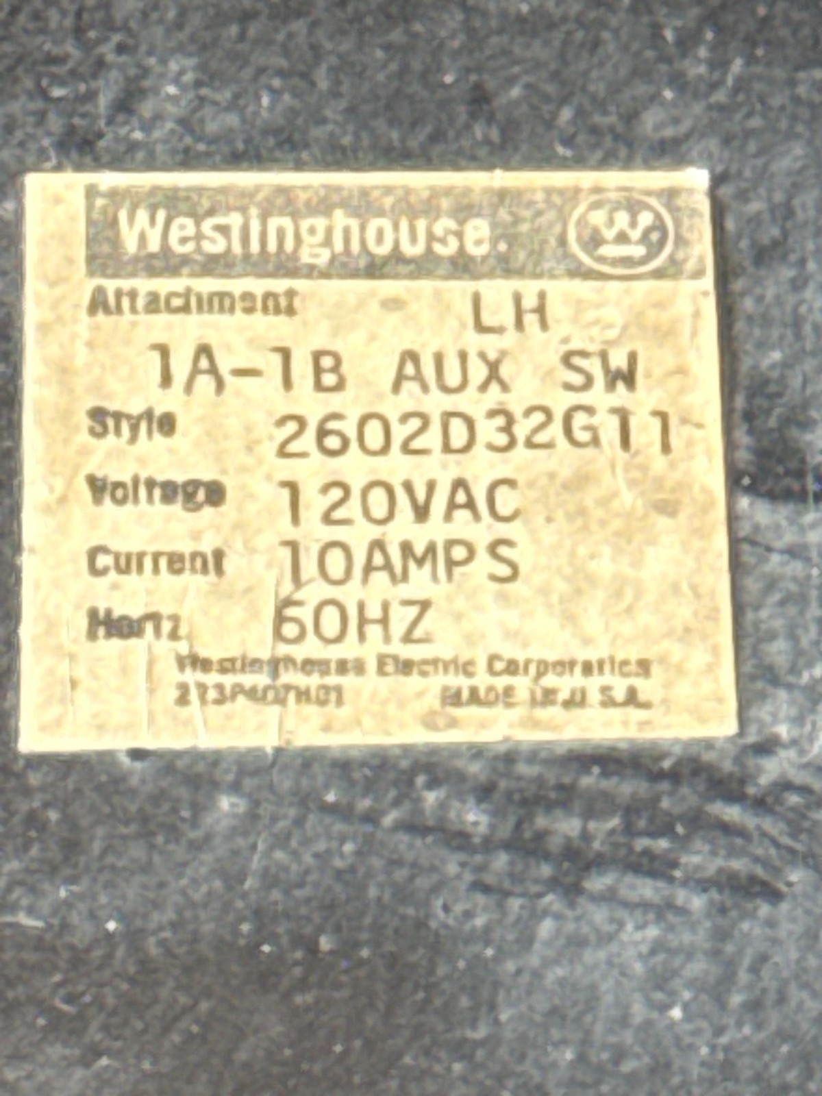 Refurbished Westinghouse Breaker 2500 AMP MODEL PC250016 2KA PC FR  600V 2000 AMP TRIP 2YW5