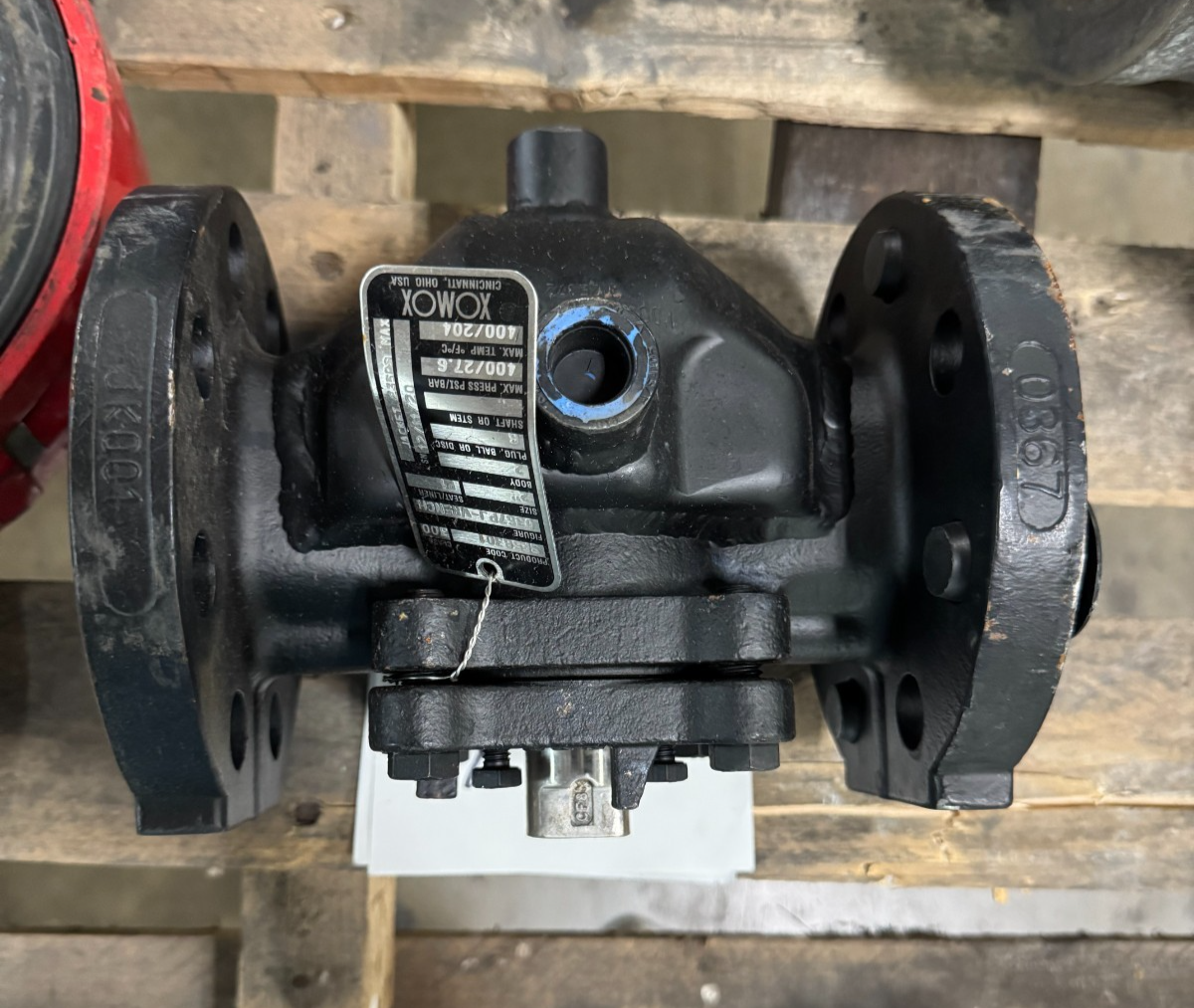 XOMOX 2" 300 RF STEAM JACKETED PLUG VALVE YY4 DI X SS MODEL 0367PJWRENCH
