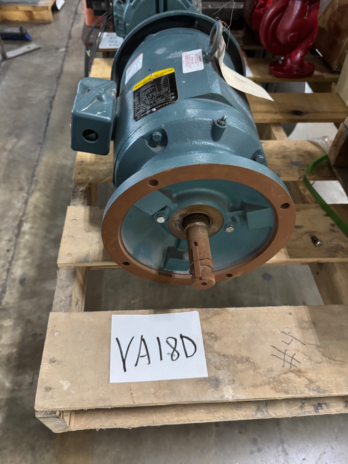 BALDOR INDUSTRIAL VERTICAL Motor 3 HP MODEL VHM3211T VA18D 1750 RPM 208/230460 V
