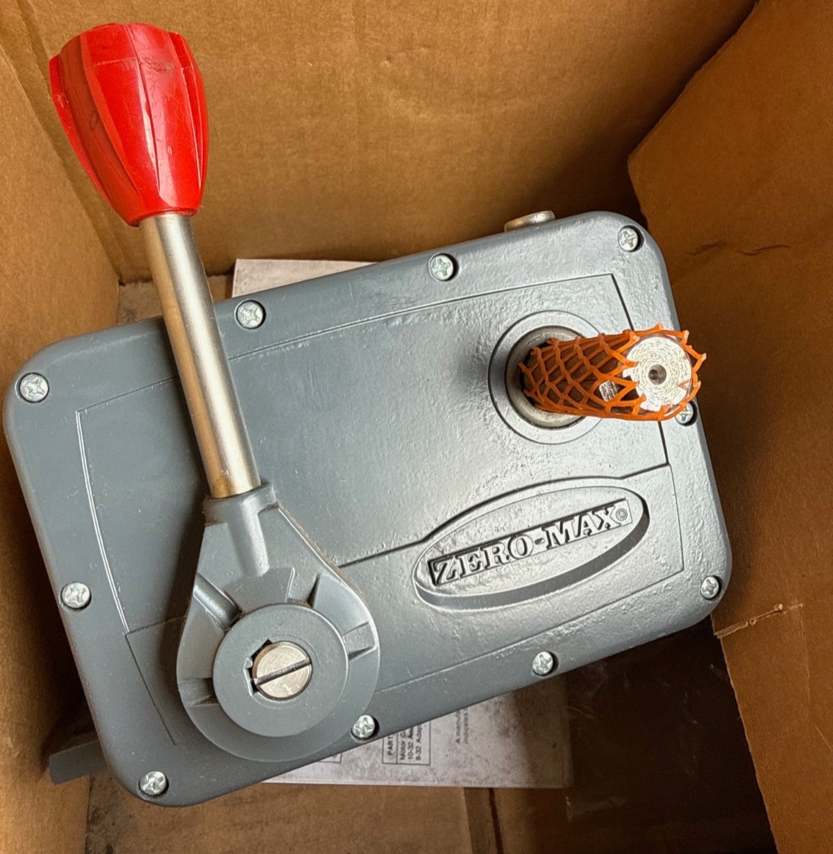 ZERO-MAX DRIVE POWER BLOCK GEAR REDUCER MOD Y1CCW600-400 1800 RPM 1XID