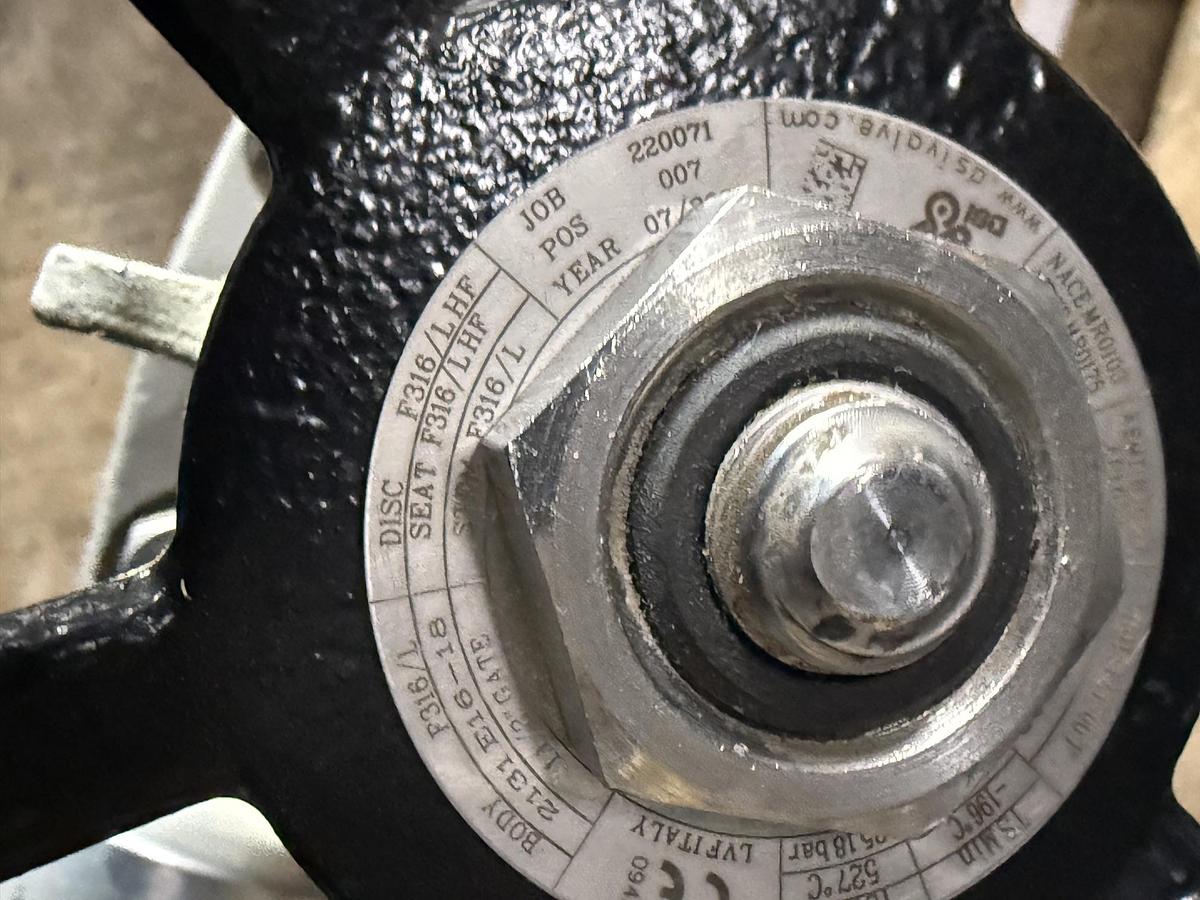 DSI 11/2" 300 RF FS GATE VALVE 316L BODY 316L TRIM
