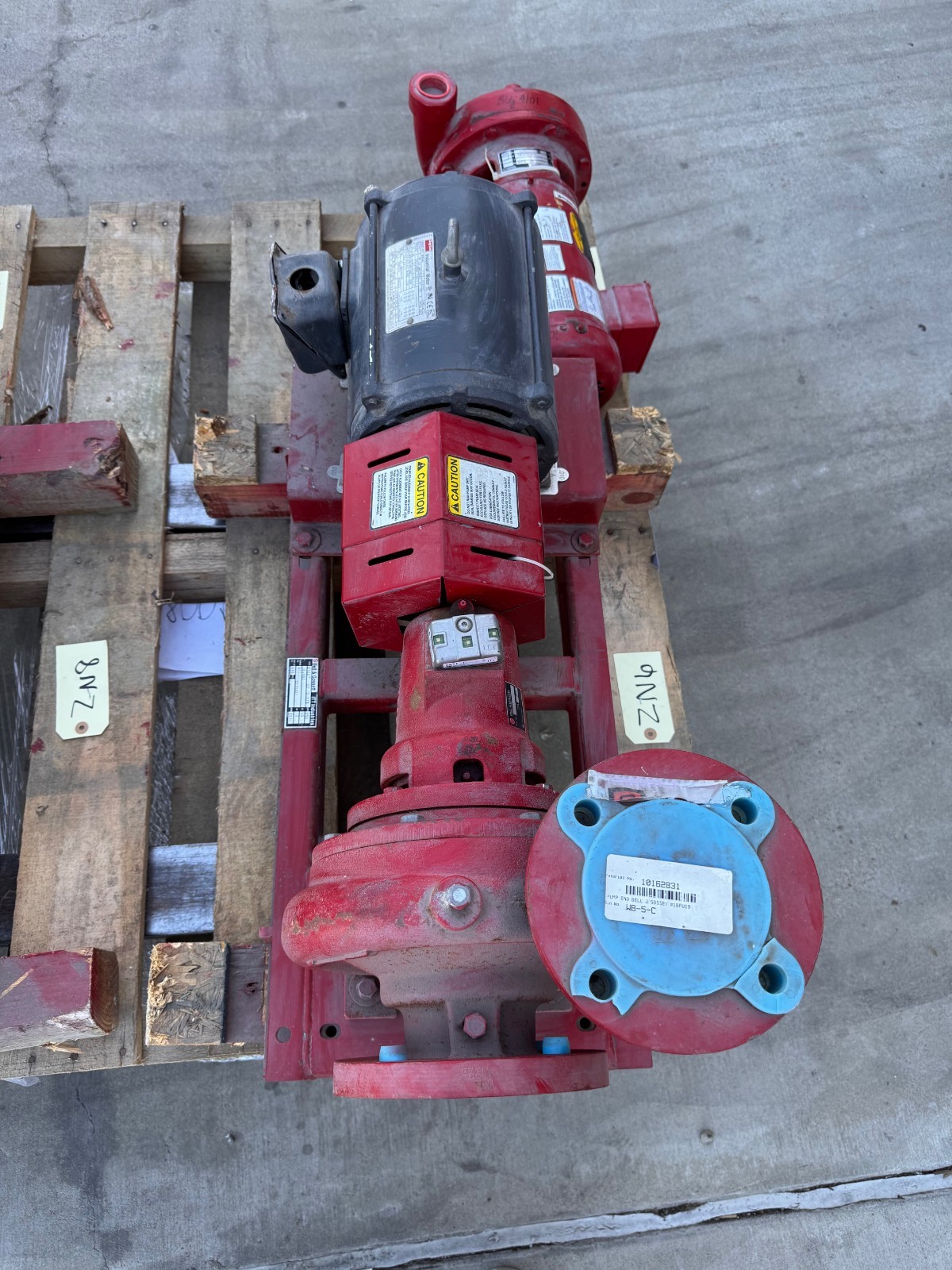 BELL & GOSSETT PUMP 21/2" X 3" X 6.625" IMPELLAR ZN6 8 1510 3 HP 203 GPM@85' 175