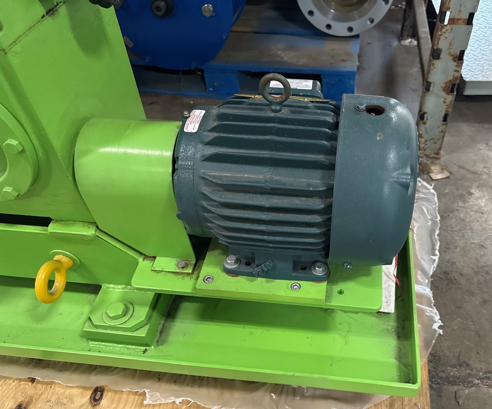 Used Pulsafeeder Metering Pump Model 8480-S-E 5 HP 460 V 1750 RPM 567 GPH 200 PSI