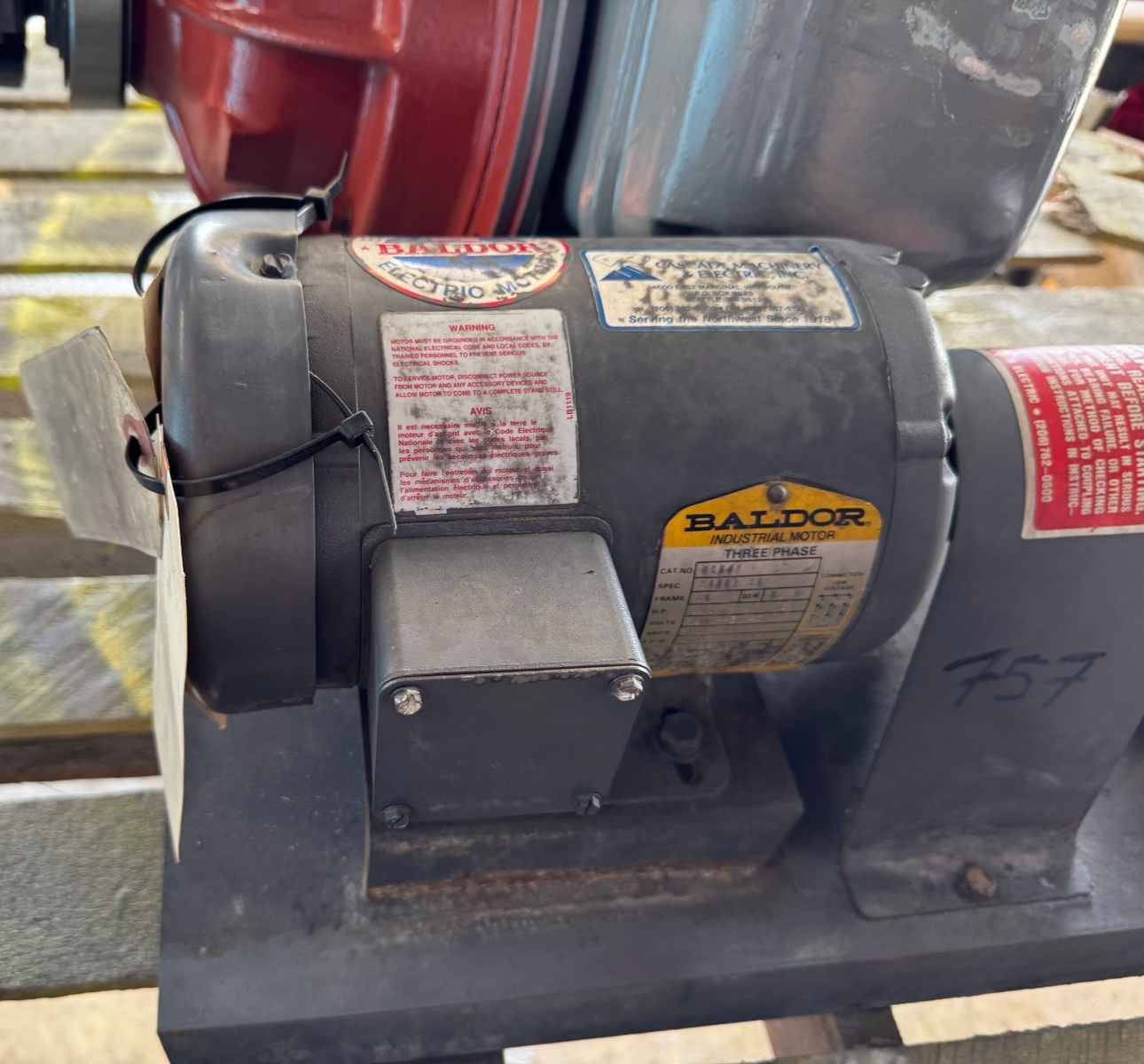 DEMING PUMP OO2 MODEL 4001 00010400 2" X 2" IMPELLAR 5 7/8"  BALDOR MODEL M3542