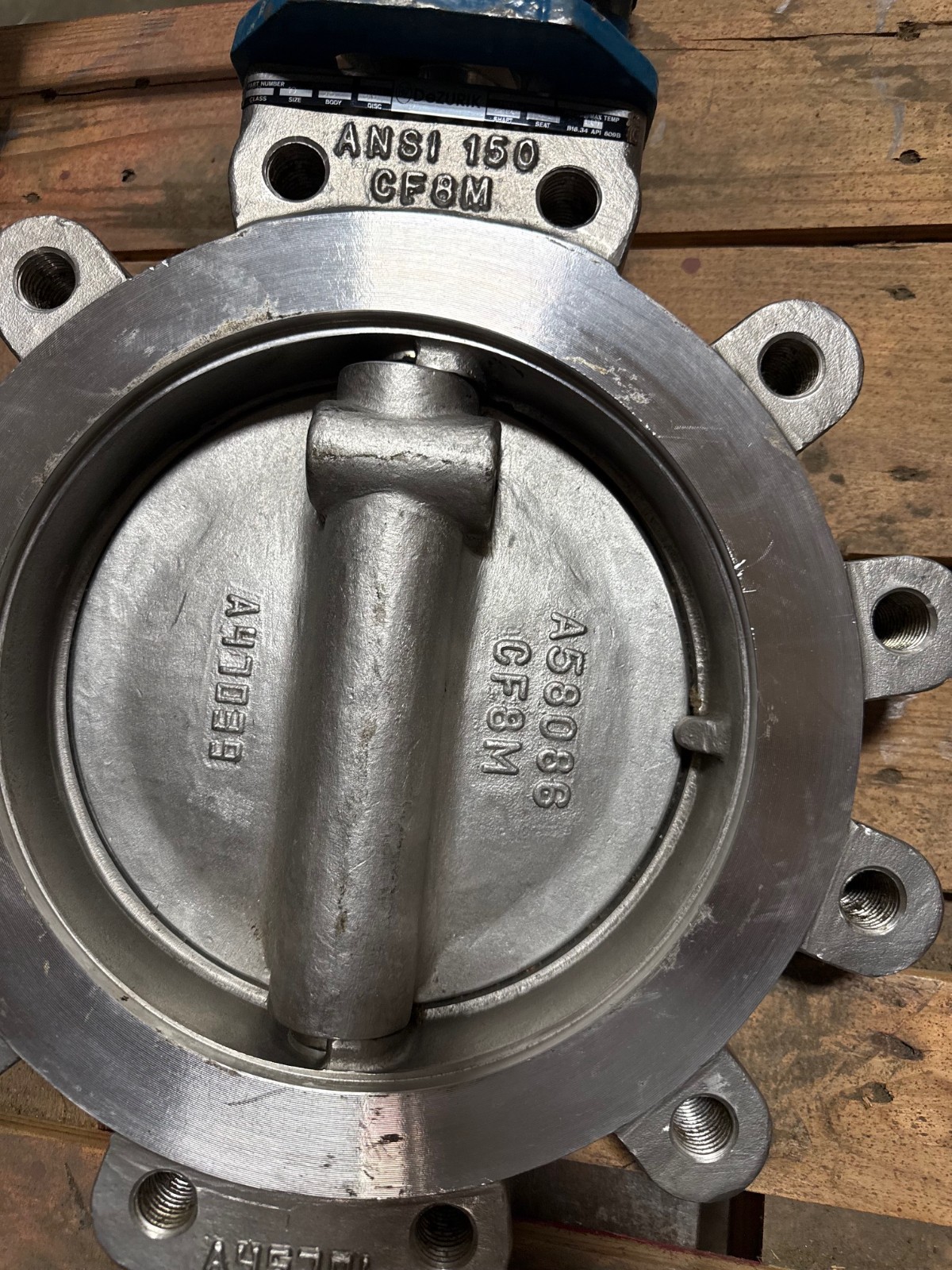 Used DEZURICK 10" 150 LB LUG HI PERF BUTTERFLY VALVE BHP 9610662R001 2YGA 2YGB 2YGC