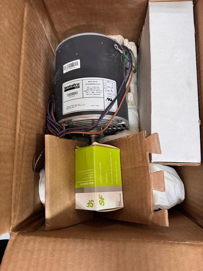 SERVICE FIRST Motor 1 HP MODEL MOT18730  K55HXKEW-3153 ZH11 ZH2 1125 RPM