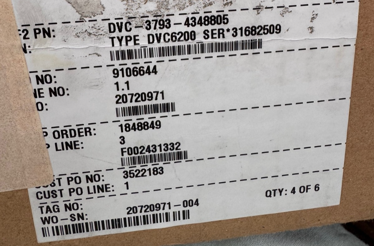 Used FISHER TRANSDUCER DVC6215 2YV6