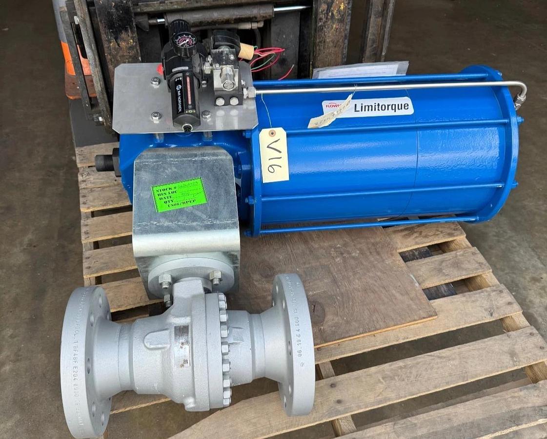 ARGUS 4" 600 RF FP BALL VALVE FK76M V7 V16 LIMITORQUE W/ACT  LPC-12A-335B-SR05