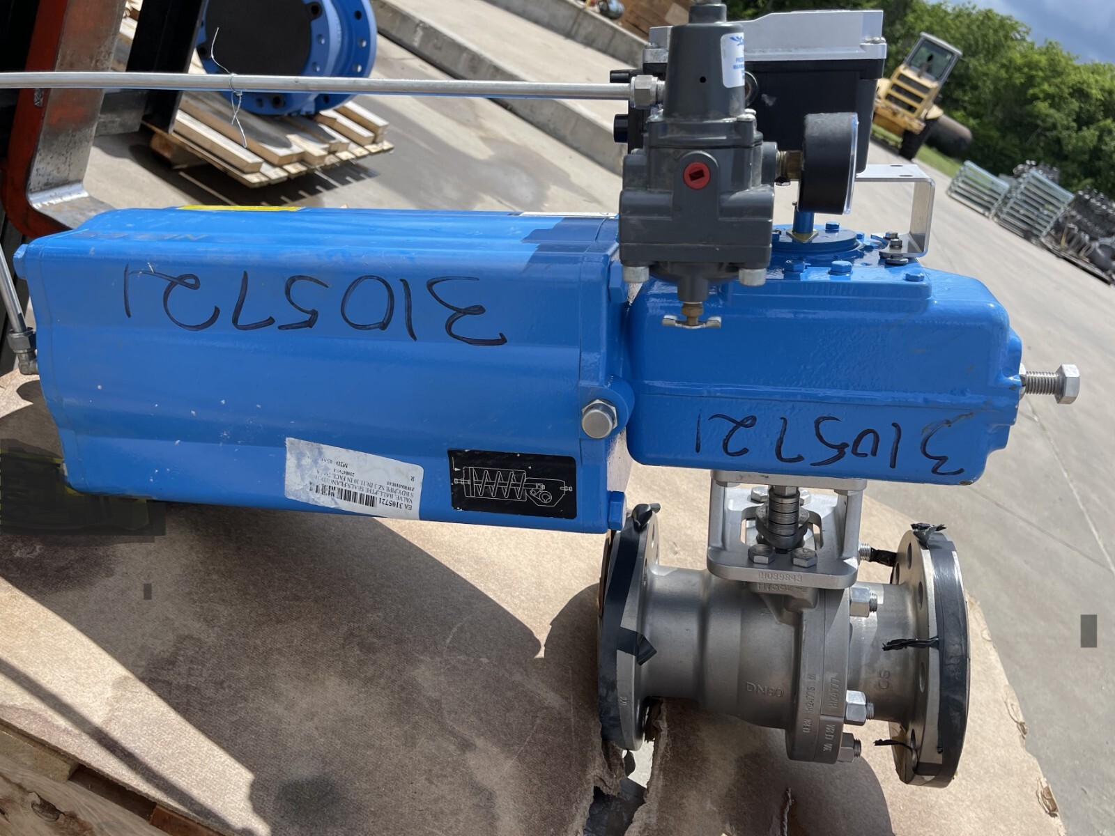 4" 300 RF FP BALL VALVE 316 M2DA03 JAMESBURY W ACTUATOR B1JU12/55L