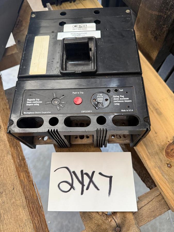Refurbished WESTINGHOUSE 600 AMP SELTRONIC BREAKER  2YX7 MODEL LC3600F LC FRAME 3P 600V