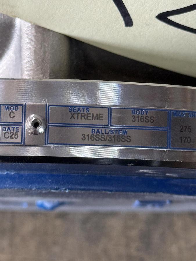 JAMESBURY 3" 150 RF BALL VALVE FP FIG # 3 9150313600XTZ2 316 BODY