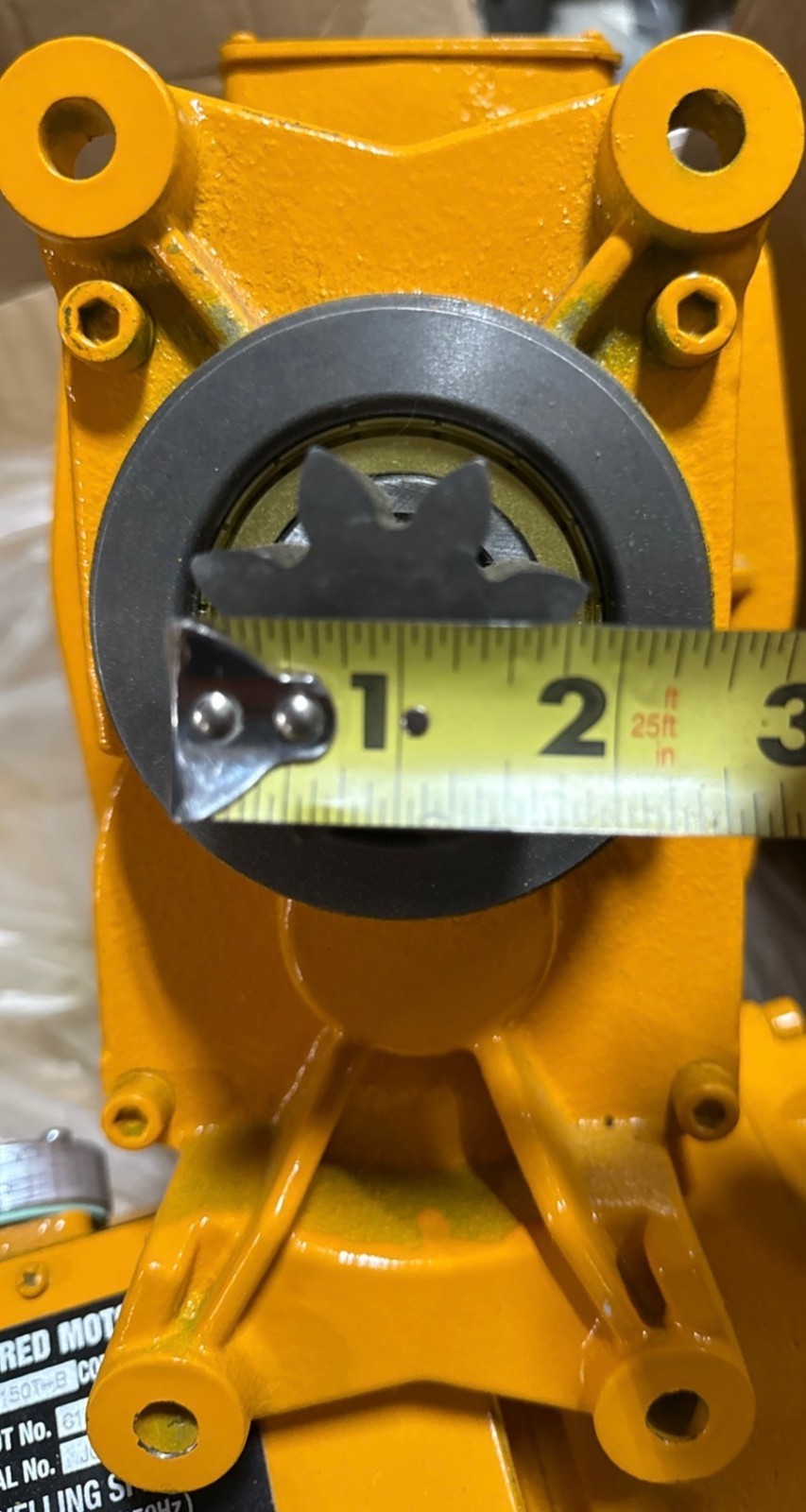 Used KITO OVERHEAD CRANE GEAR MOTOR MODEL G1MO150-B G1JB150T .60 M/S 2 HP 2YAC