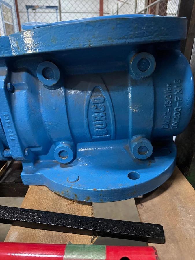8" 150 RF PLUG VALVE DURCO PFA LINED 8-T4E-11C11D1EENW VA20C