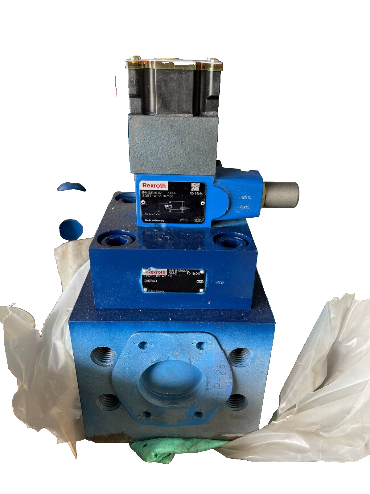 REXROTH HYDRAULIC VALVE W RELIEF VALVE 2" LFR50DBE49-1X MNR 1815500456