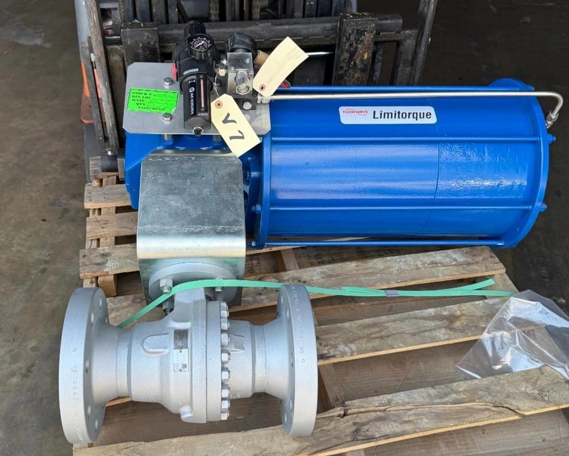 ARGUS 4" 600 RF FP BALL VALVE FK76M V7 V16 LIMITORQUE W/ACT  LPC-12A-335B-SR05