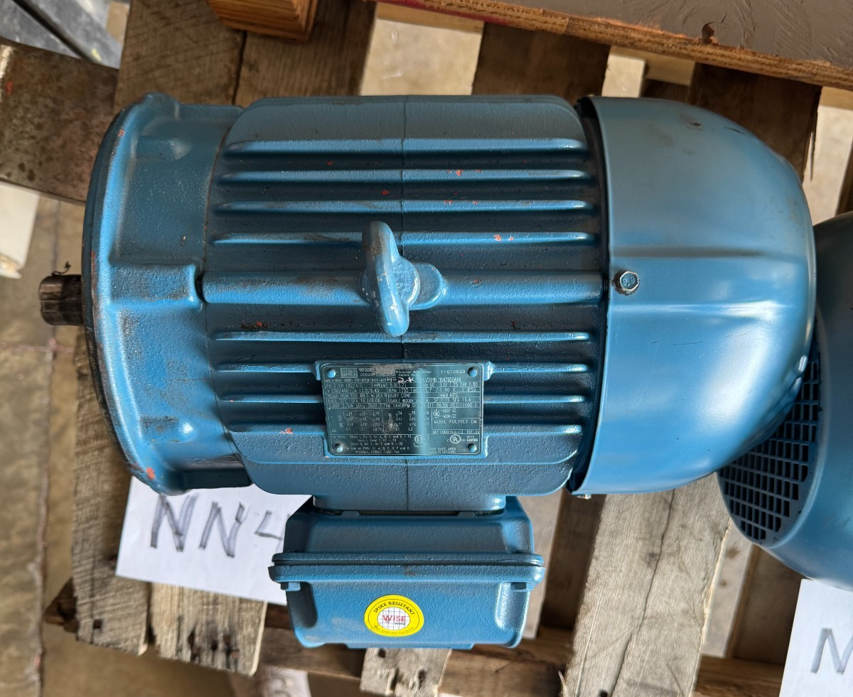 WEG MOTOR NN4 5 HP MODEL 00518ET3E184TC-W22 1755 RPM 230/460 V  12.94/6.45 AMP