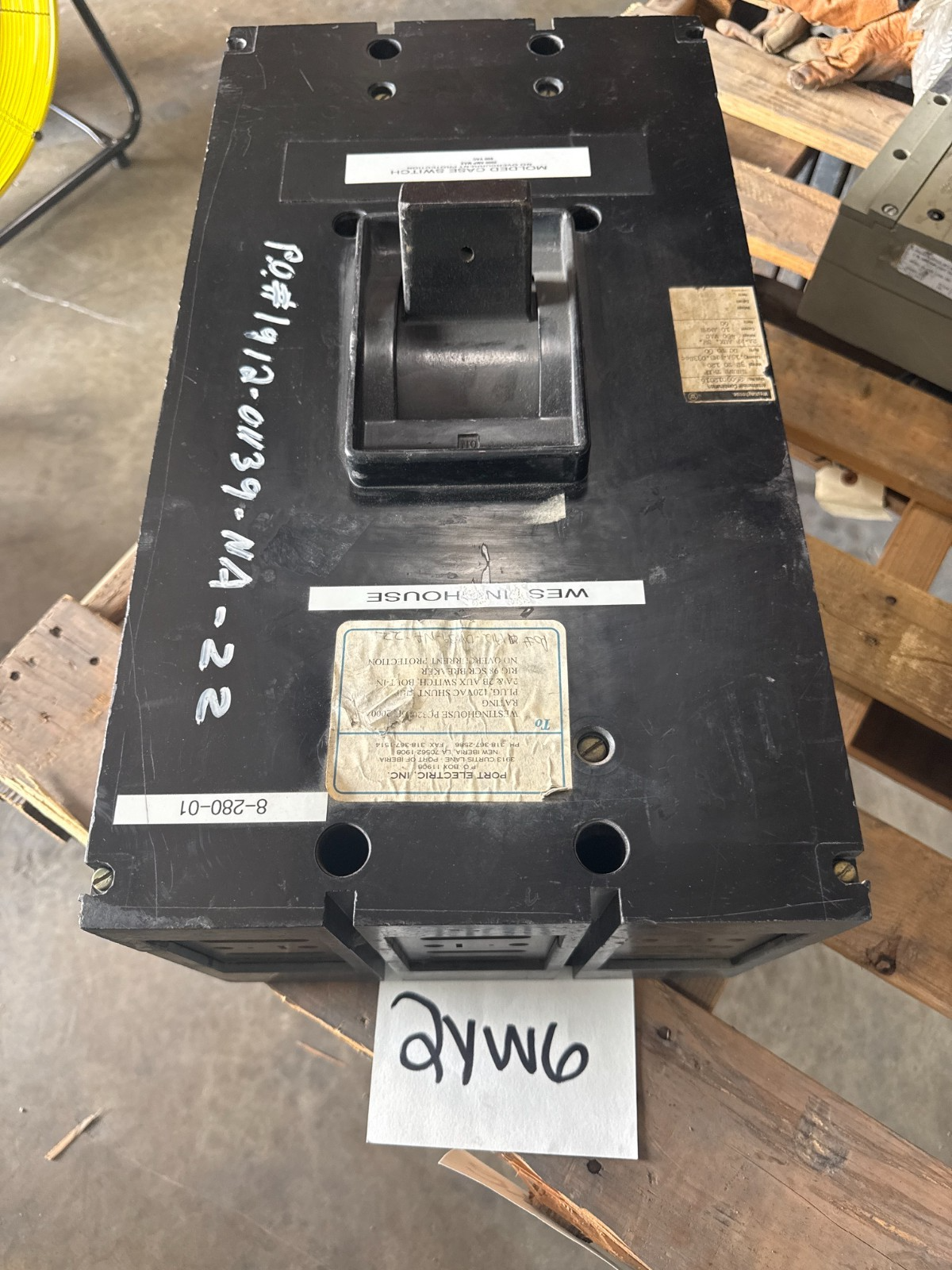 Refurbished Westinghouse Breaker 2000 AMP MOD PC32000F 2KA PC FR 3P 600V 2000 A 2YW6 2YW7