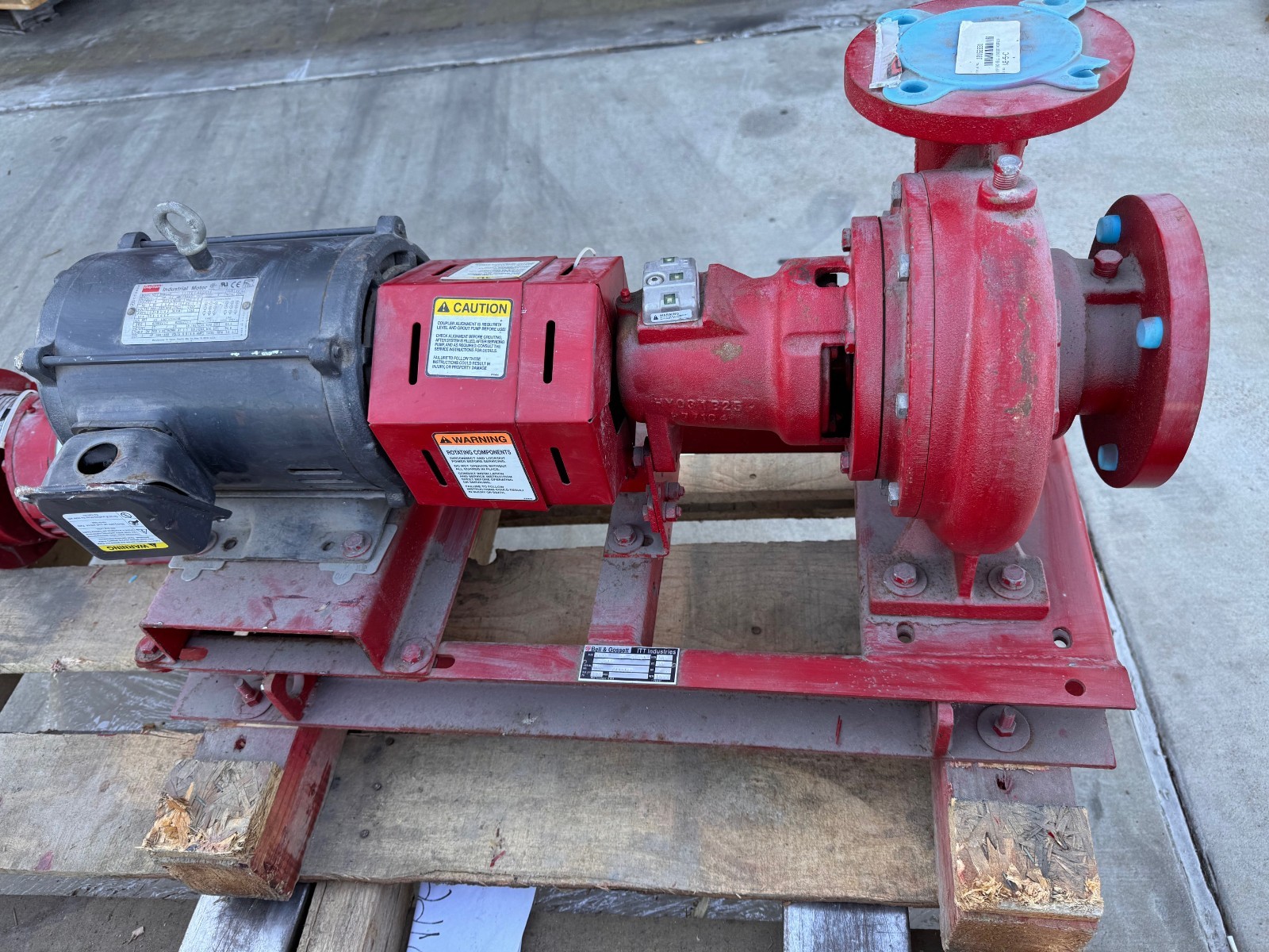 BELL & GOSSETT PUMP 21/2" X 3" X 6.625" IMPELLAR ZN6 8 1510 3 HP 203 GPM@85' 175