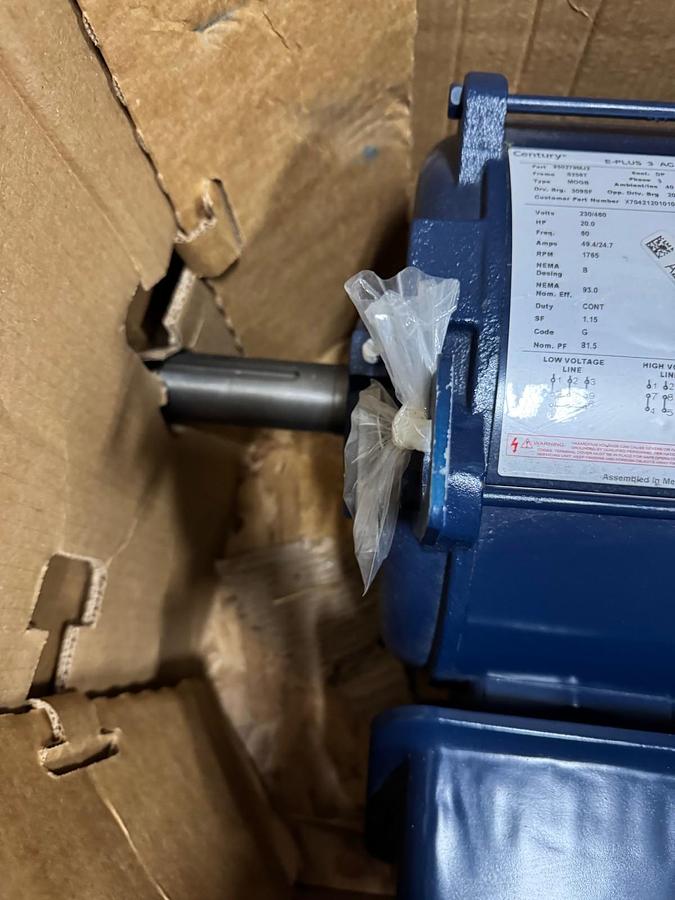 CENTRY E PLUS III Motor 20 HP MODEL 850279MJ2  WA6A 1765 RPM 230/460 V