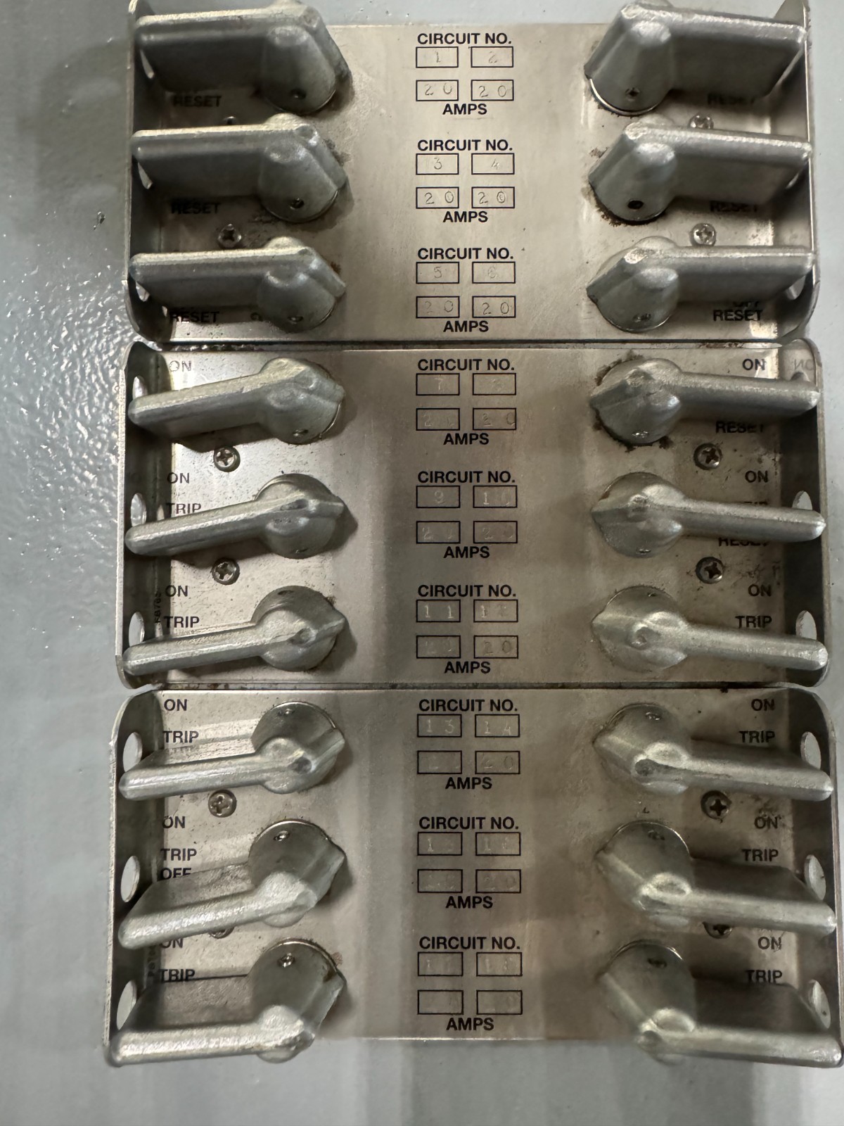 Appleton EXPLOSION PROOF BREAKER PANEL V64 ALPNC12C12M1 50 AMP 120/208V 3PL 3 P