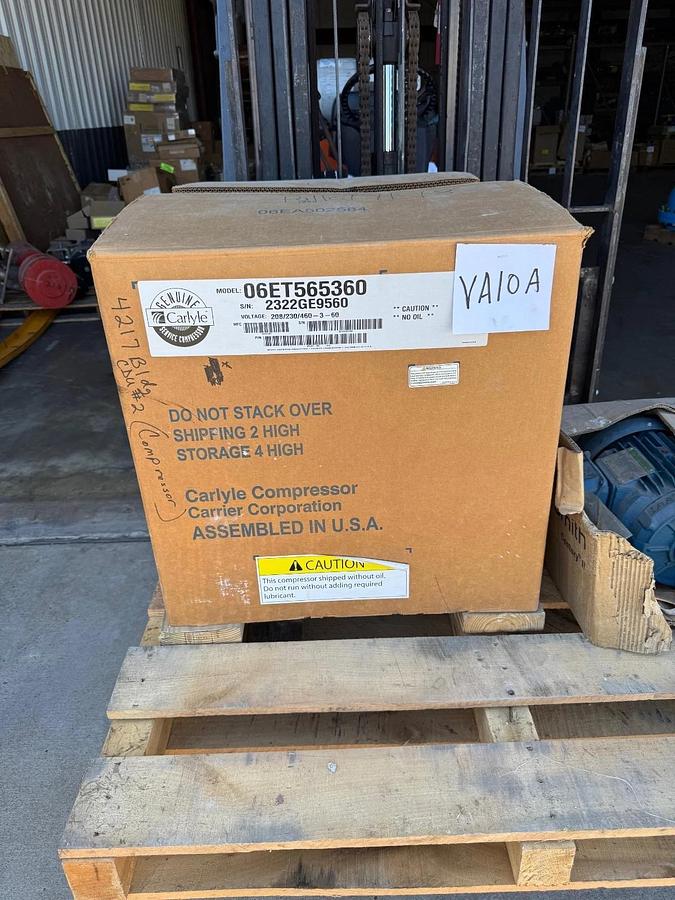 CARLYLE 25 TON COMPRESSOR 06ET565360 WA10A 208/230/460 V 1800 RPM