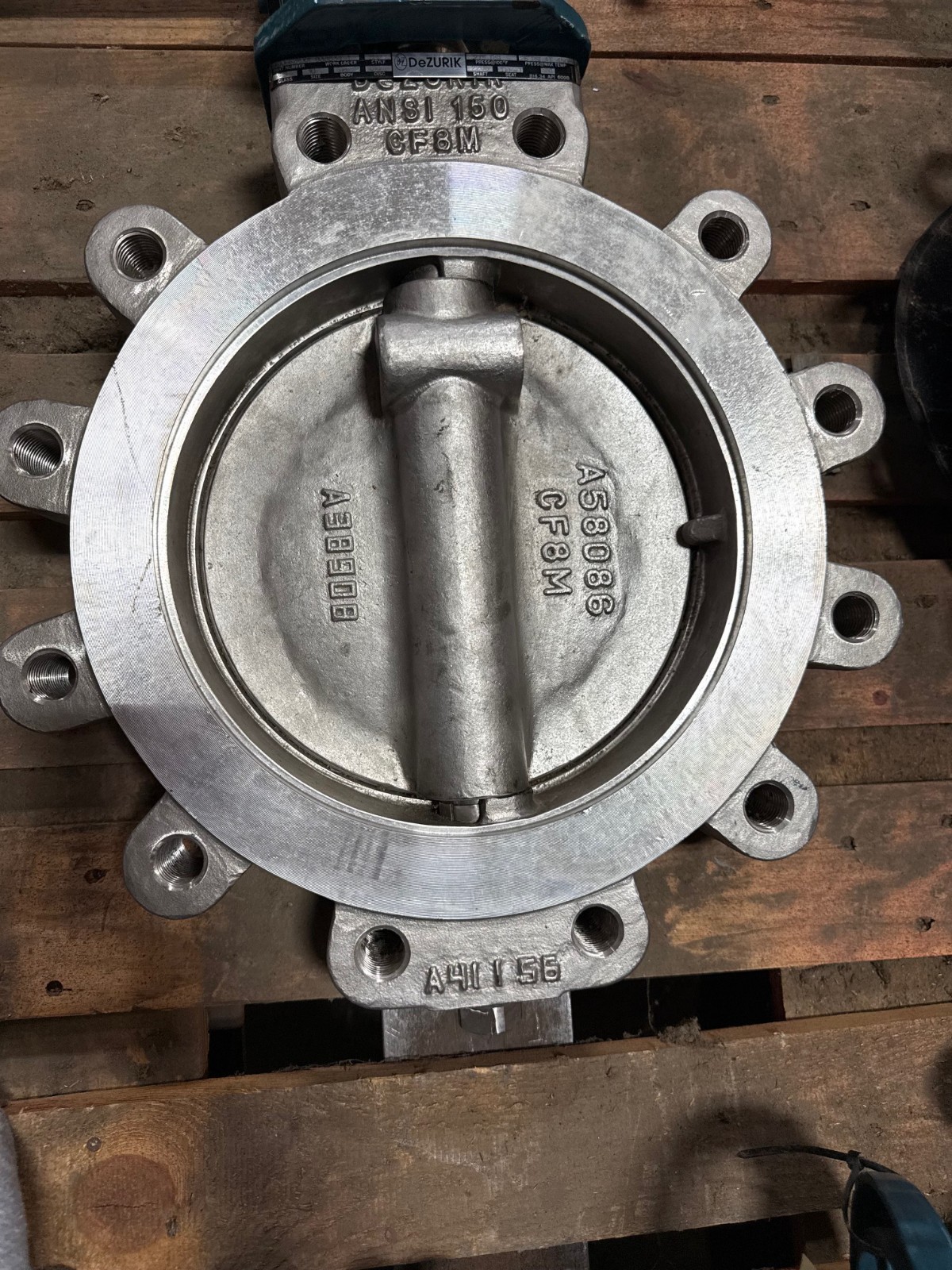 Used DEZURICK 10" 150 LB LUG HI PERF BUTTERFLY VALVE BHP 9610662R001 2YGA 2YGB 2YGC