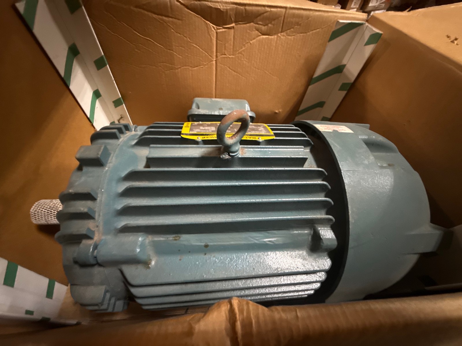 Used BALDOR SUPER E SEVERE DUTY 841XL MOTOR 20 HP MODEL ECP84102T-4 2YBC 1100-1800 RP