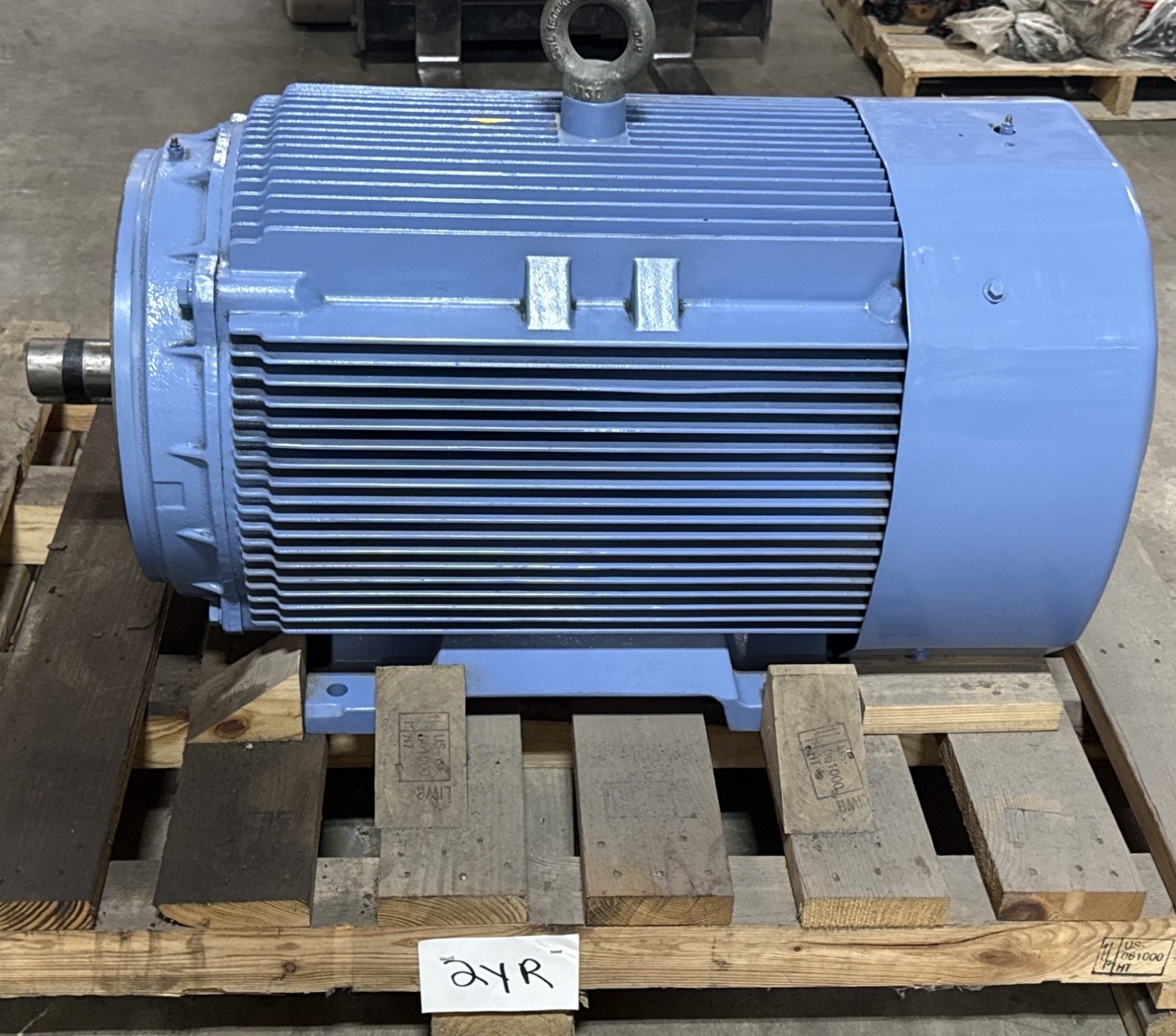 Used Hyundai Crown-Triton 200 HP Motor Model HLS447PR0408 440 V  1785 RPM 222 Amp