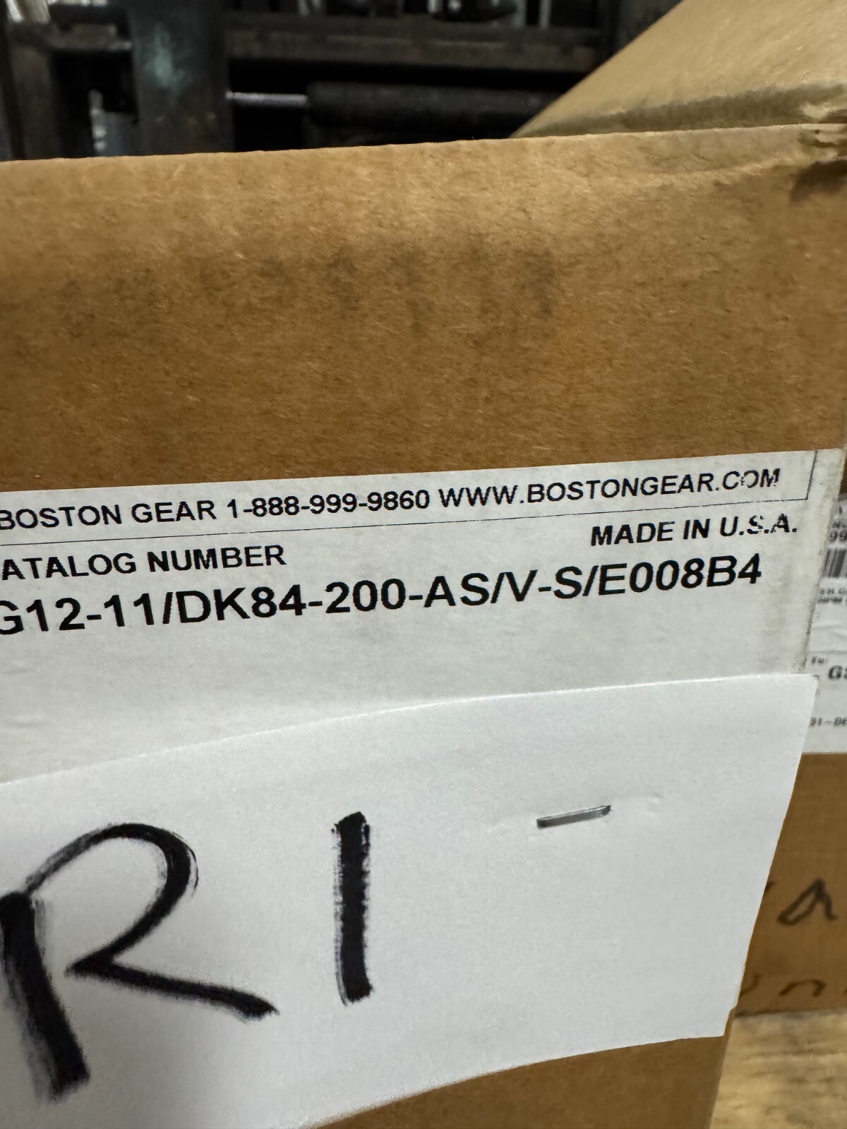 Bauer Gear Motor R1 R2 G12-11/DK84-200-AS/V-T2-S/E008B4 440/480 V 1.35 AMP