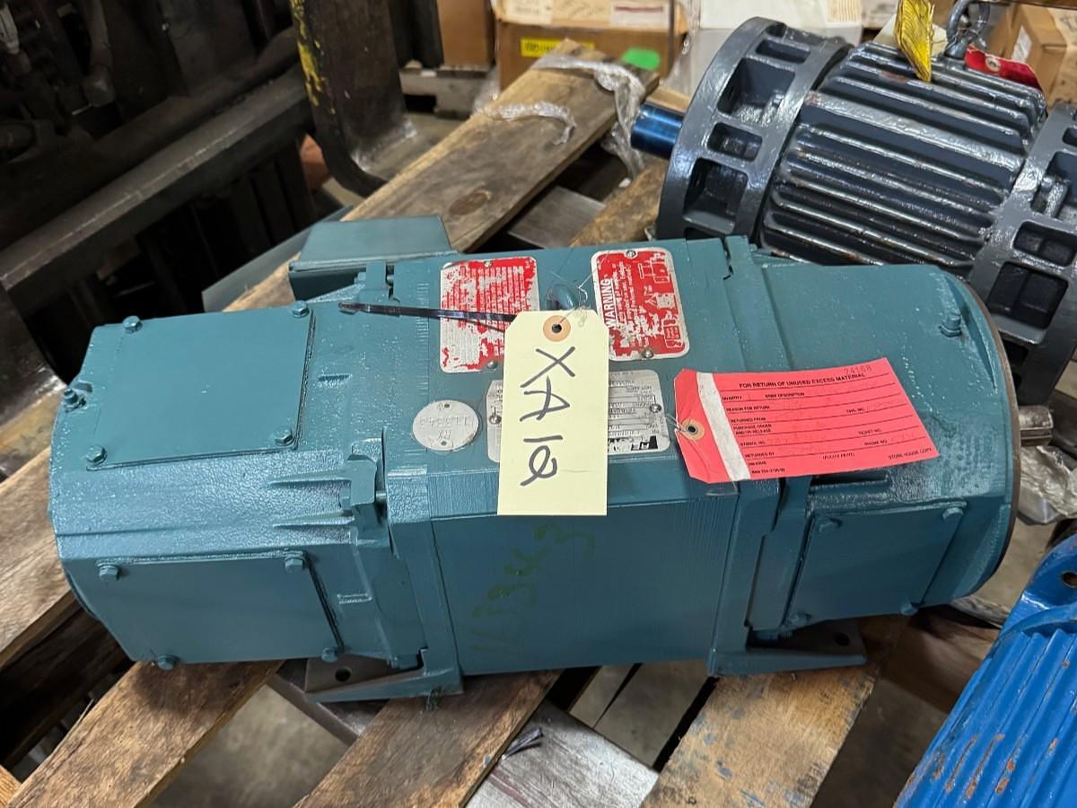 RELIANCE 3 HP DC MOTOR XA12 1750 RPM 180 VDC 14 AMP FRAME C1812ATGZ