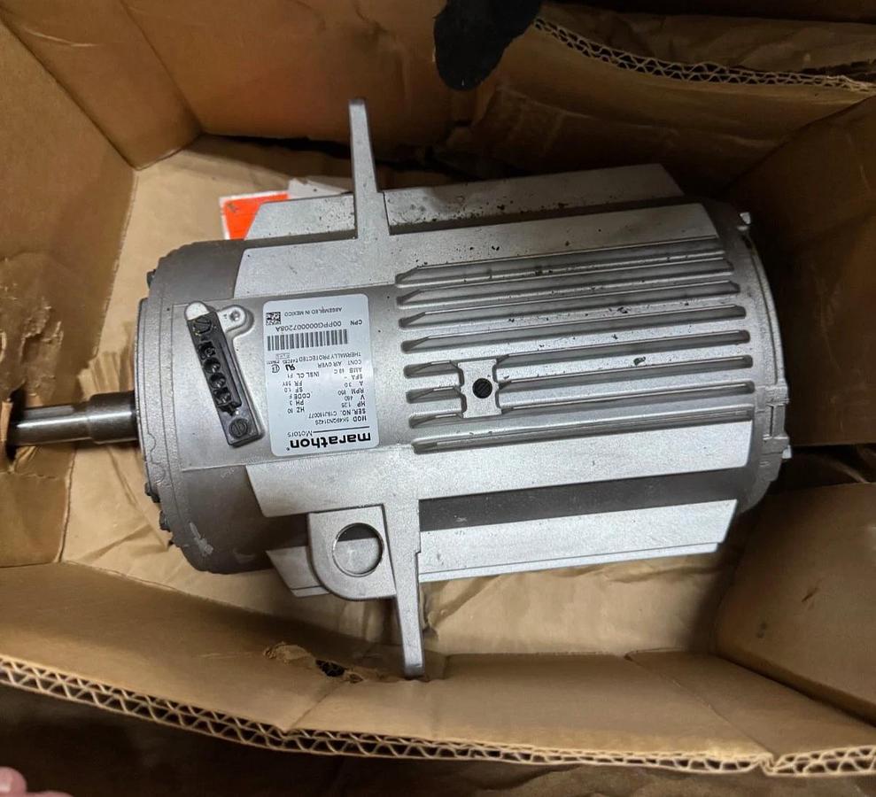 MARATHON Motor 1.25 HP MODEL 5K49QN3142S WA5B 850 RPM 460 V AMP 3 PH 3 AMP FRAME