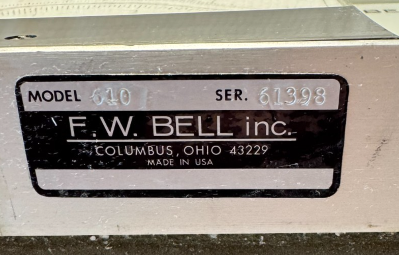 F.W. BELL GAUSMETER AC3 MODEL 640 SER 61398