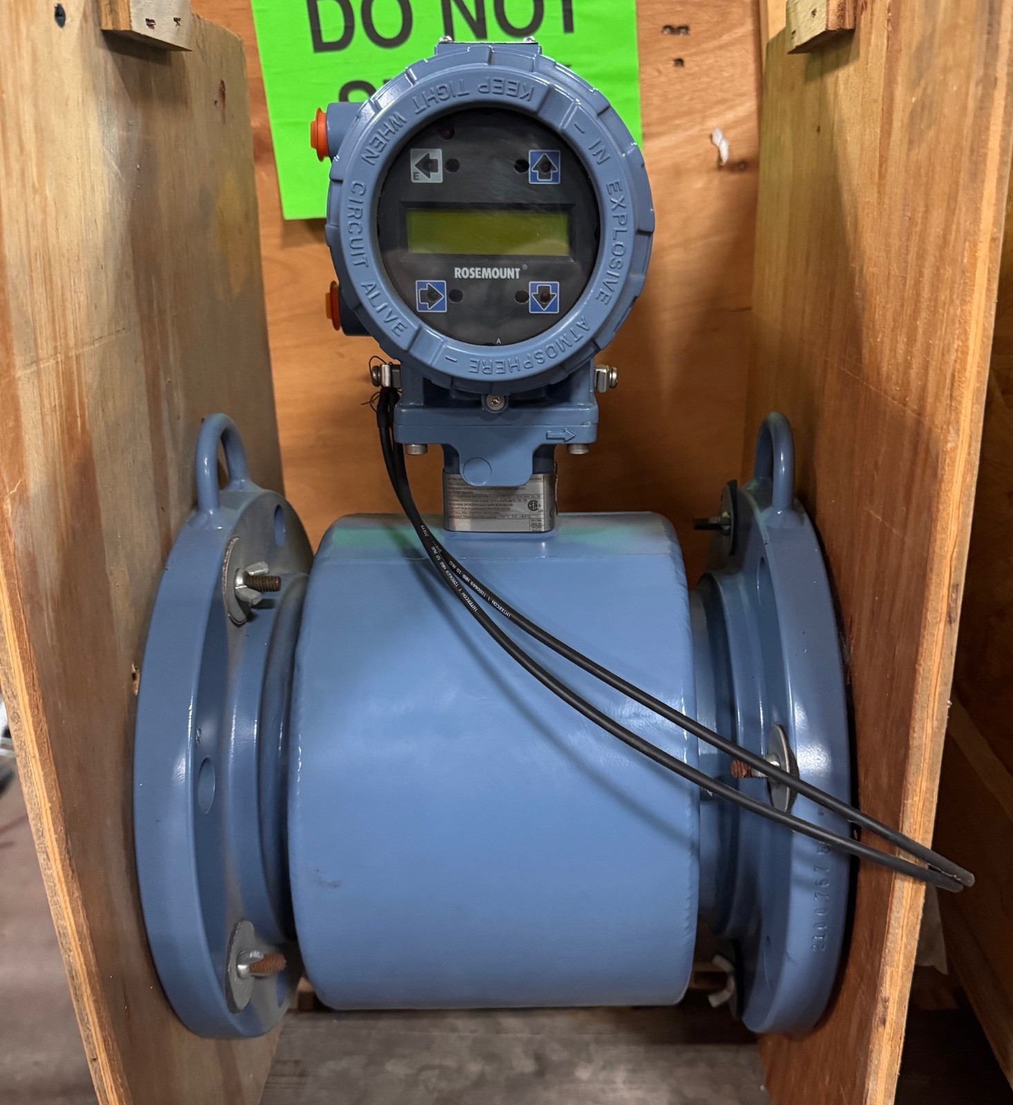 ROSEMOUNT 6" 150 FLOWMETER TEFLON LINED VA12C MOD 8732EMT1A1K5M4 90-250 VAC OUTP