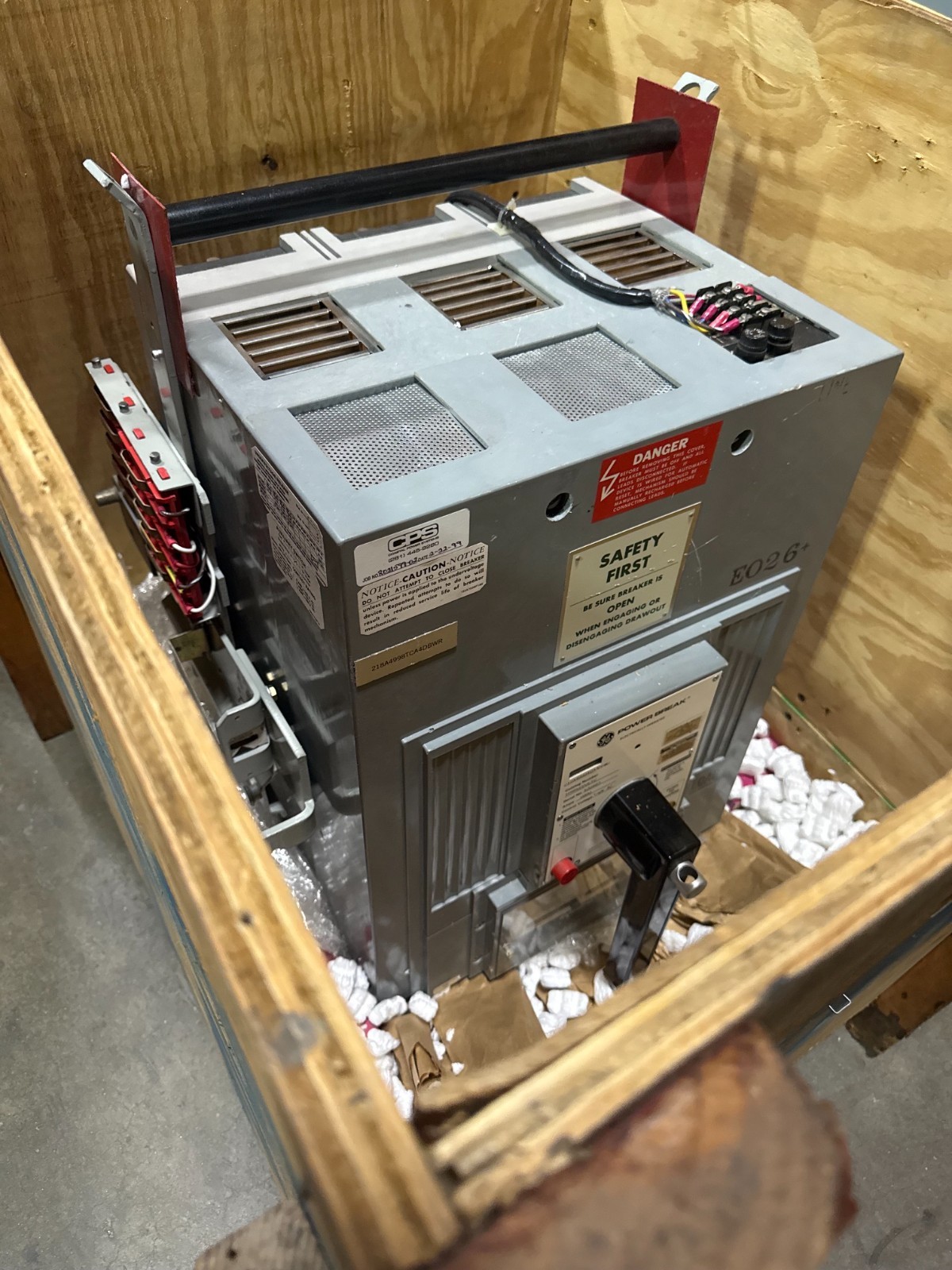 Refurbished GE 2000 AMP BREAKER MODEL TPRR662OEIC FRAME SZ 218A4998TCA4DBWR TRIP PLUG 2KA TR